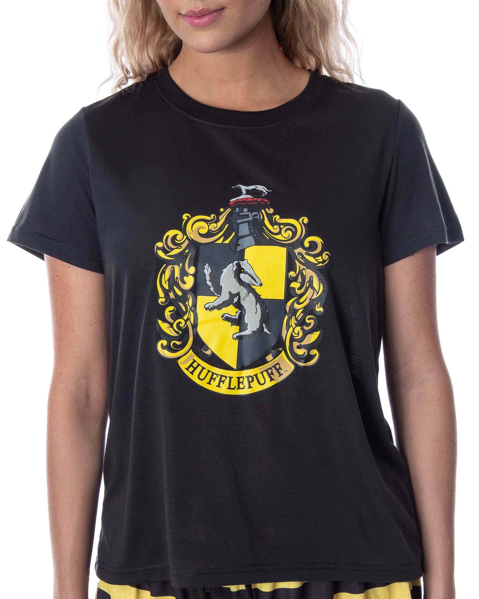 Harry Potter Women's Hogwarts Castle Shirt and Shorts Pajama Set - All 4 Houses