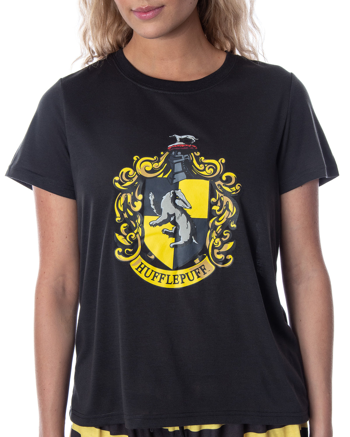 Harry Potter Women's Hogwarts Castle Shirt and Shorts Pajama Set - All 4 Houses