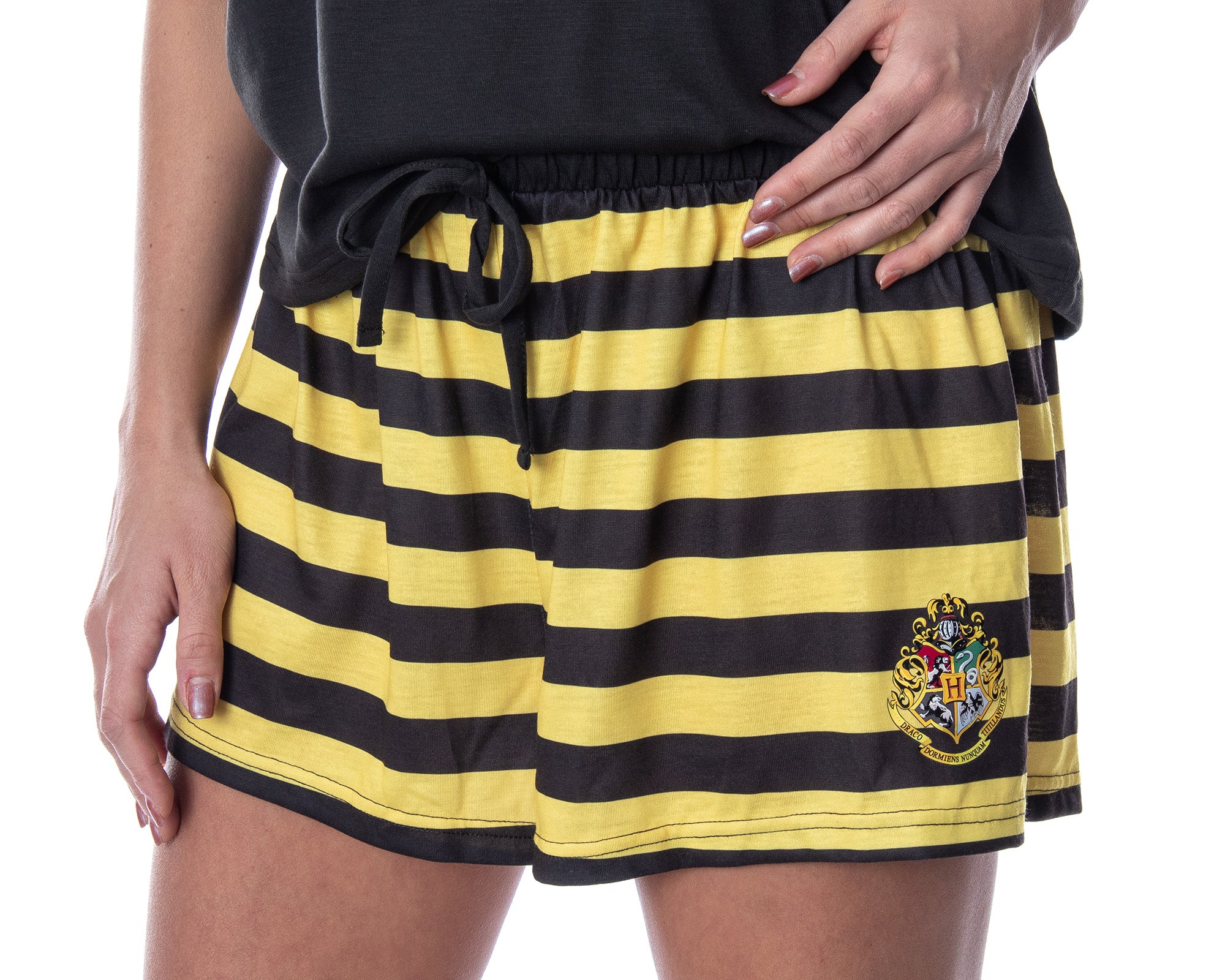 Harry Potter Women's Hogwarts Castle Shirt and Shorts Pajama Set - All 4 Houses