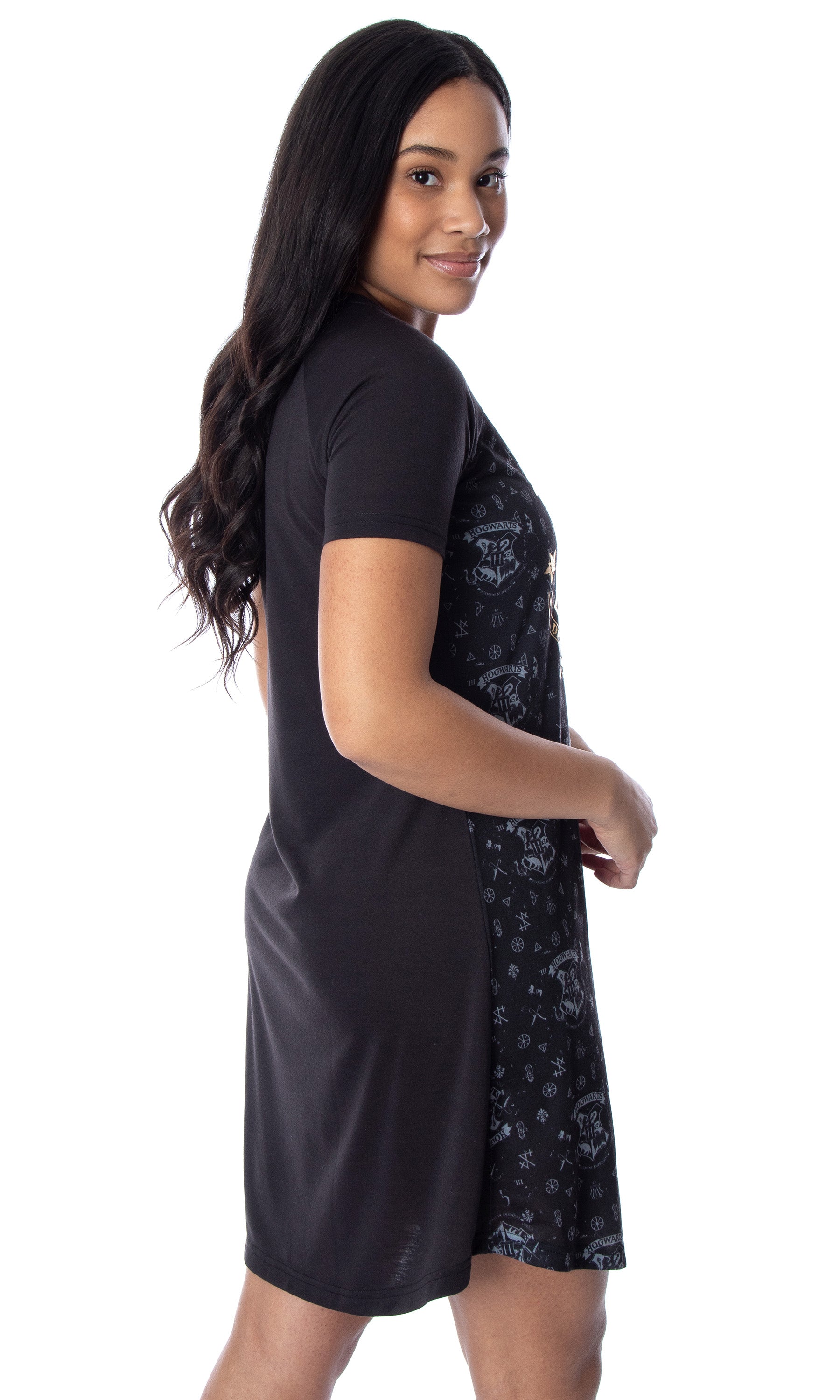 Harry Potter Women's Juniors' Hogwarts Castle Nightgown Pajama Sleep Top