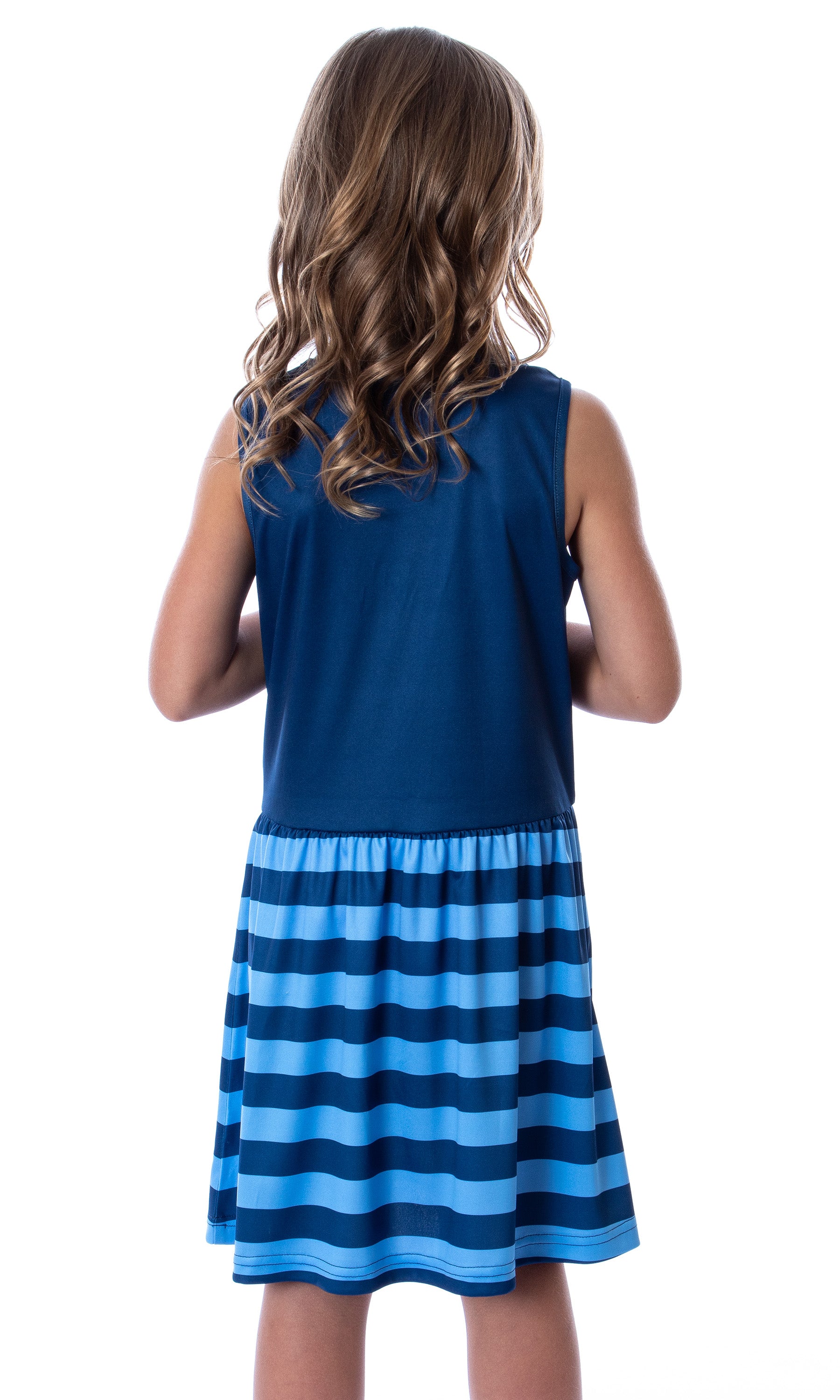 Harry Potter Girls All Houses Crest Logo Tank Stripe Accent Pajama Nightgown