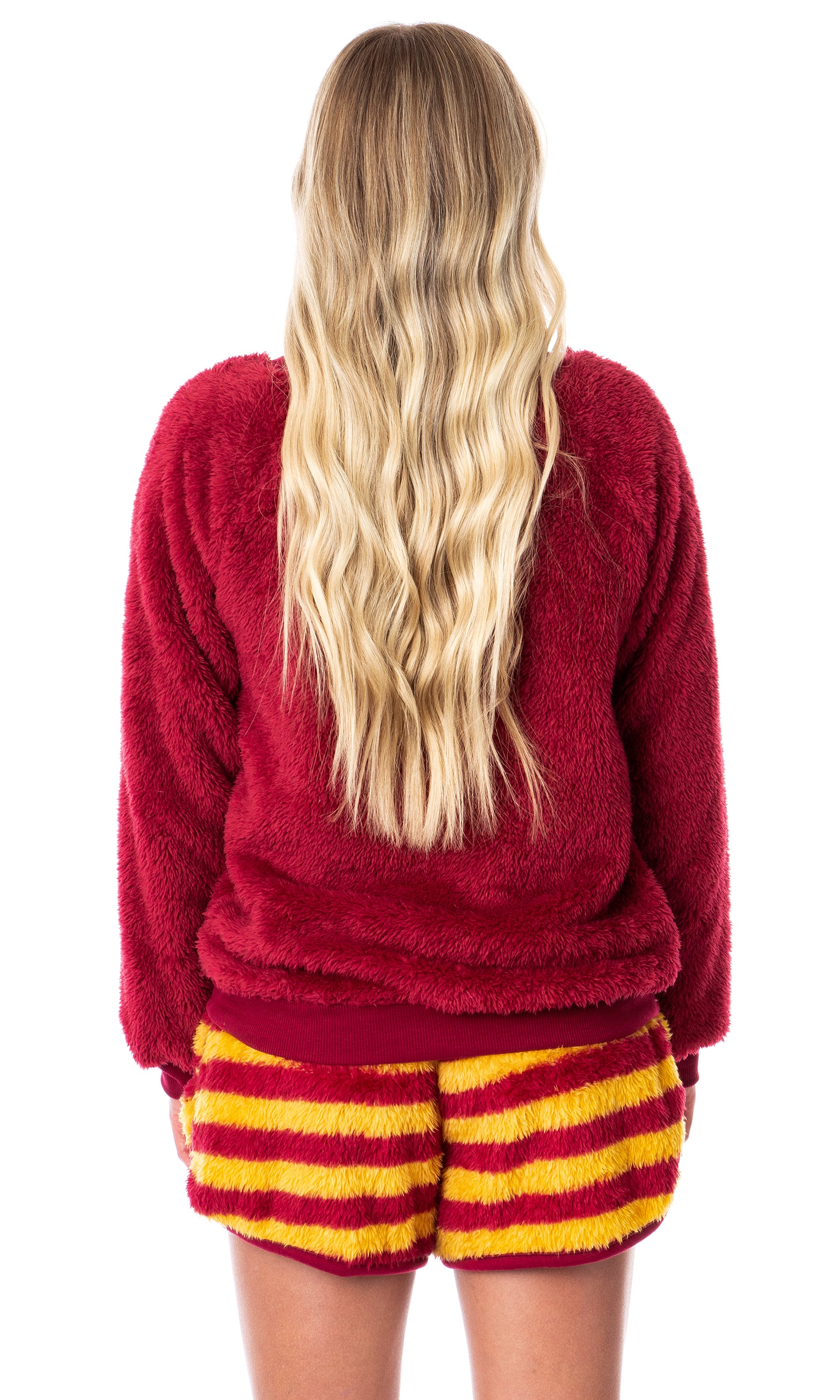 Harry Potter Womens' Sweater and Shorts Sleep Pajama Set-All Houses