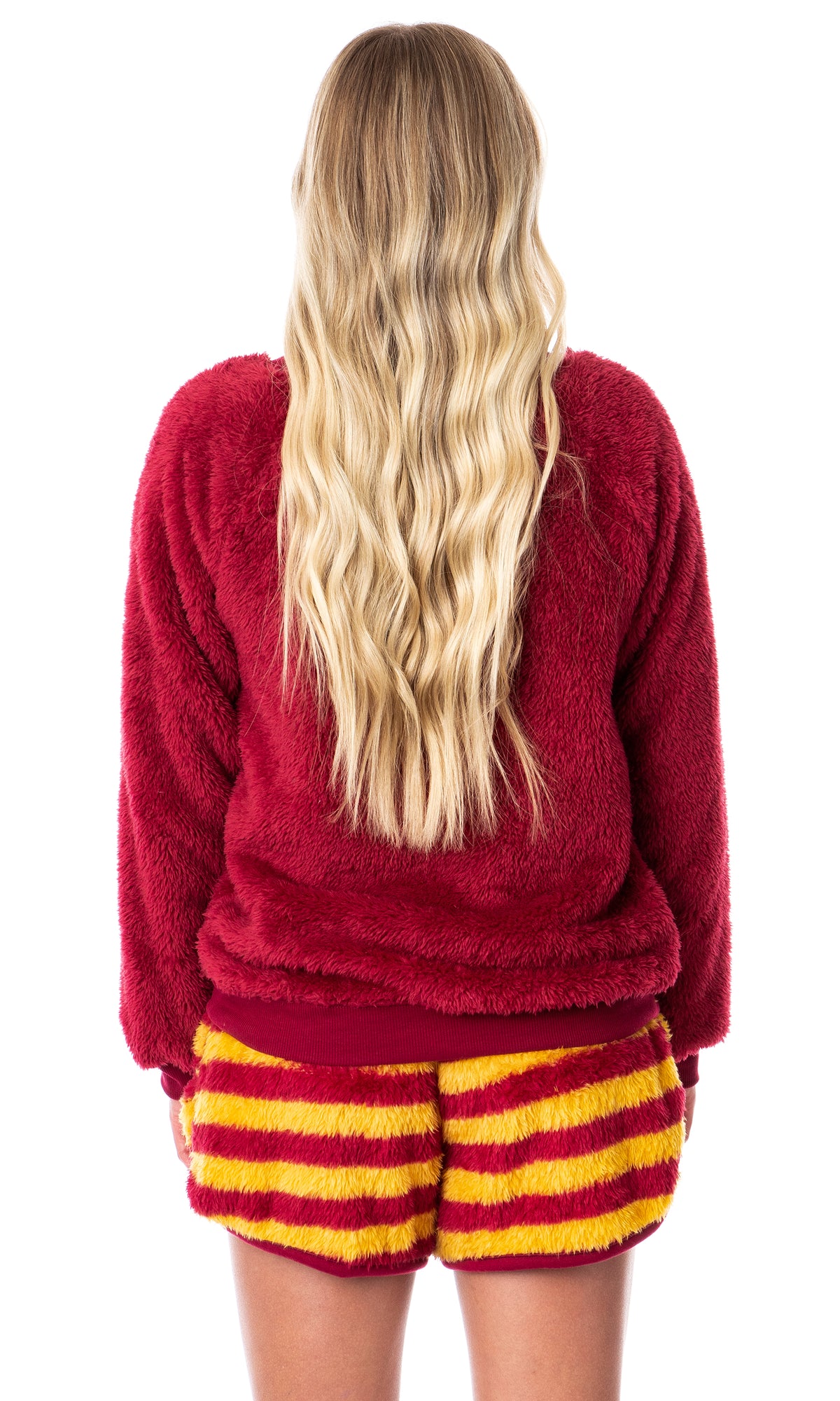Harry Potter Womens' Sweater and Shorts Sleep Pajama Set-All Houses