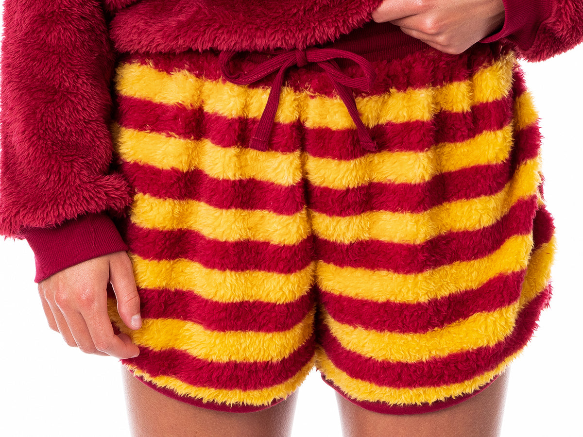 Harry Potter Womens' Sweater and Shorts Sleep Pajama Set-All Houses