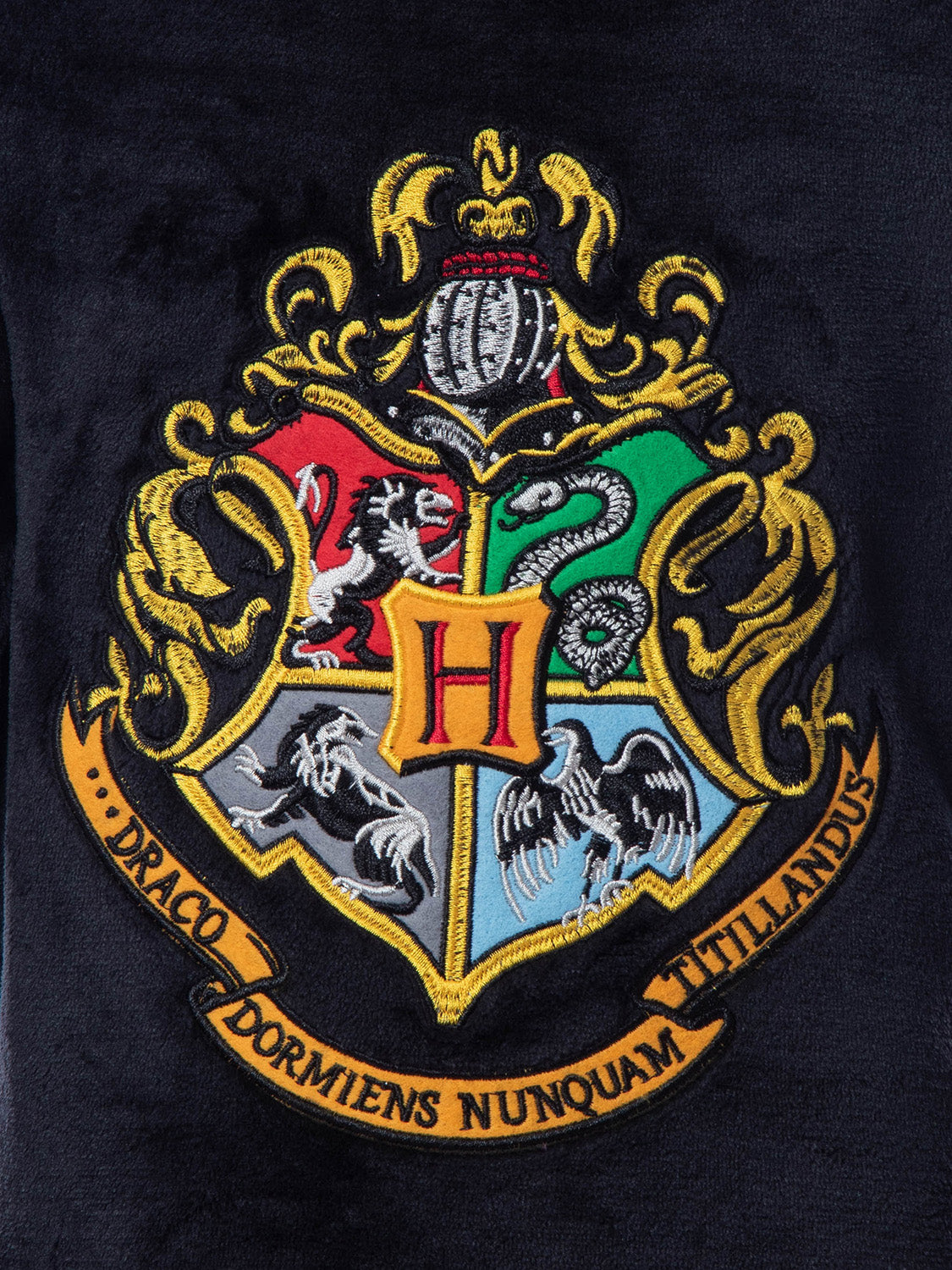 Harry Potter Girls' Hogwarts Houses Crest Raglan Pajama Nightgown-All Houses