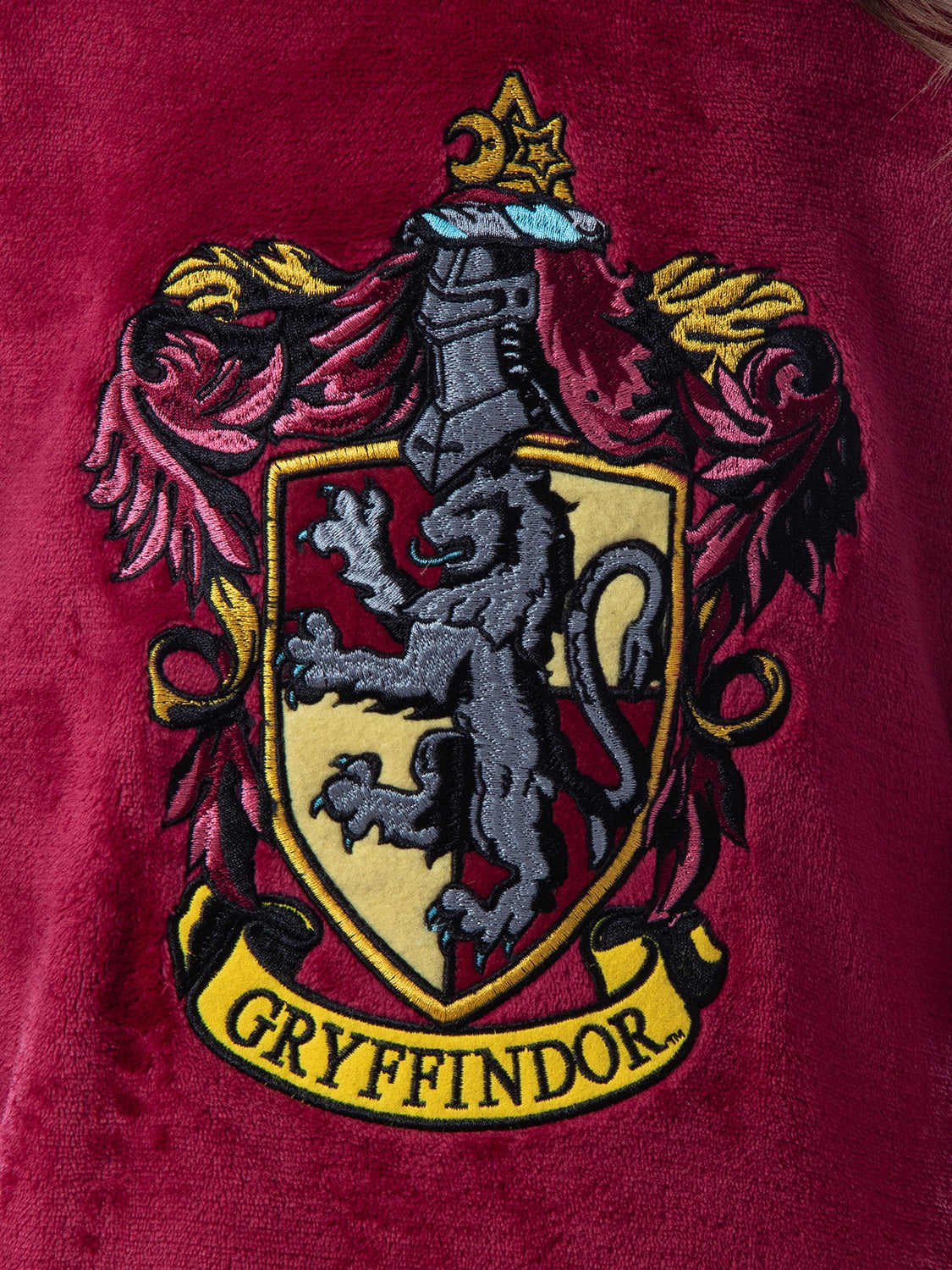 Harry Potter Girls' Hogwarts Houses Crest Raglan Pajama Nightgown-All Houses