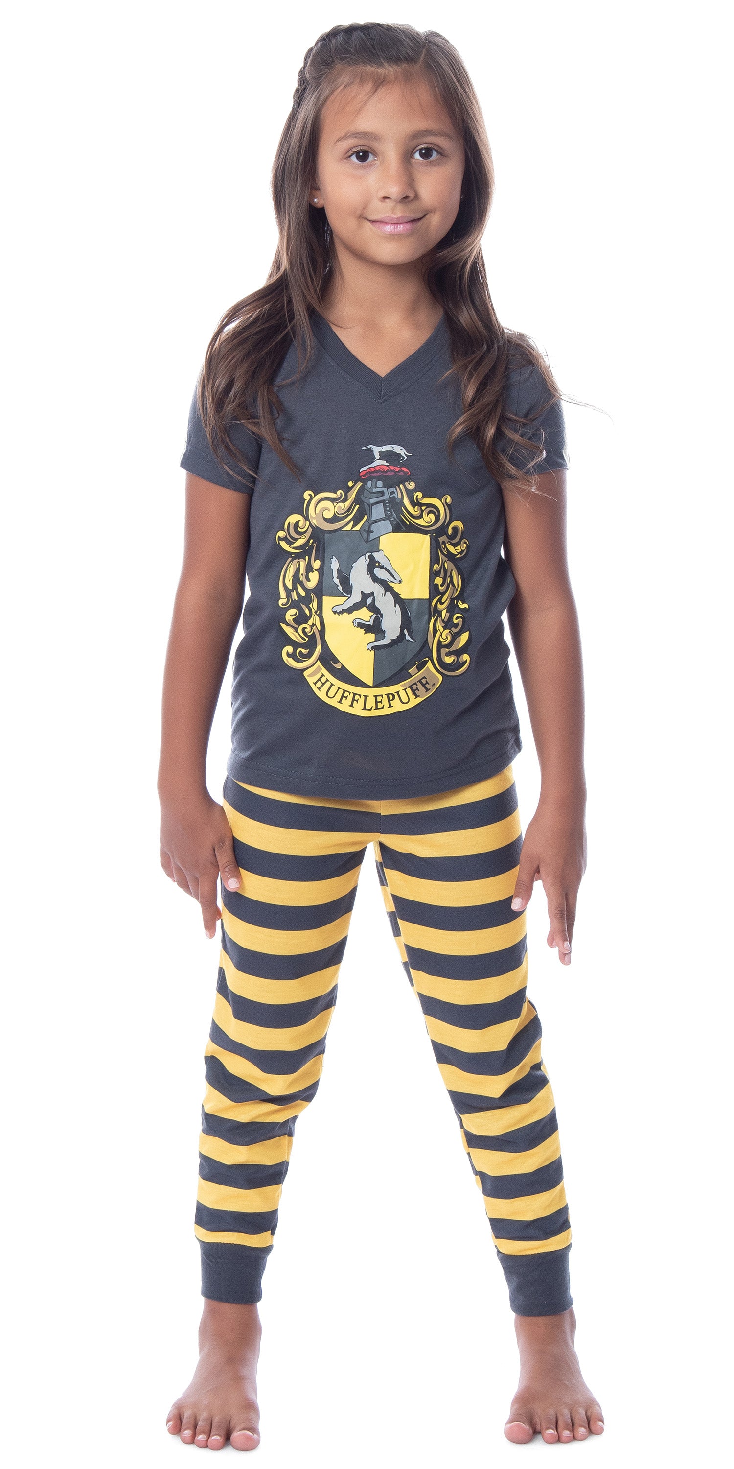 Harry Potter Big Girls' Hogwarts House Crest Jogger Pajama Set-All Houses