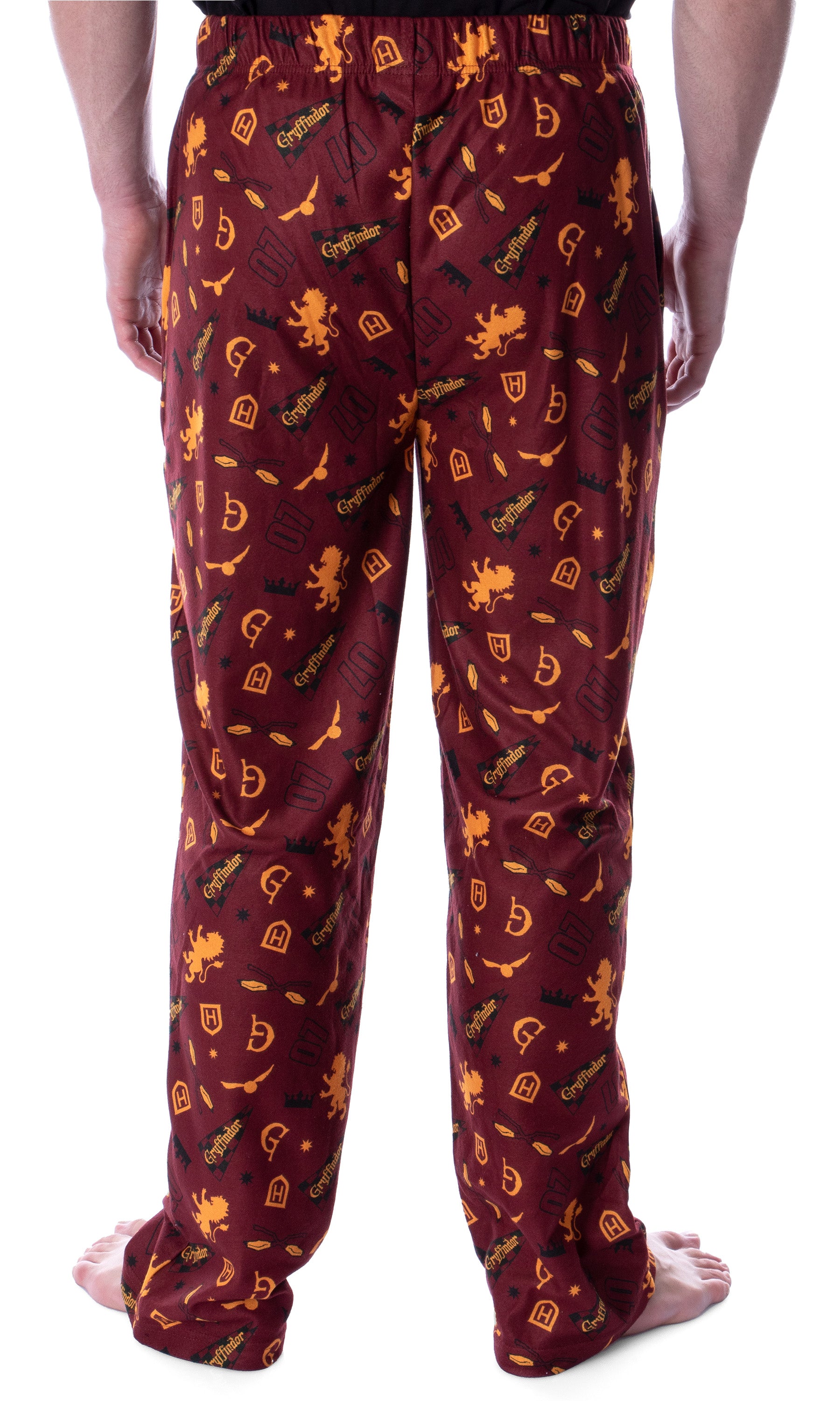 Harry Potter Adult Men's Quidditch House Pajama Pants - 4 Houses Available