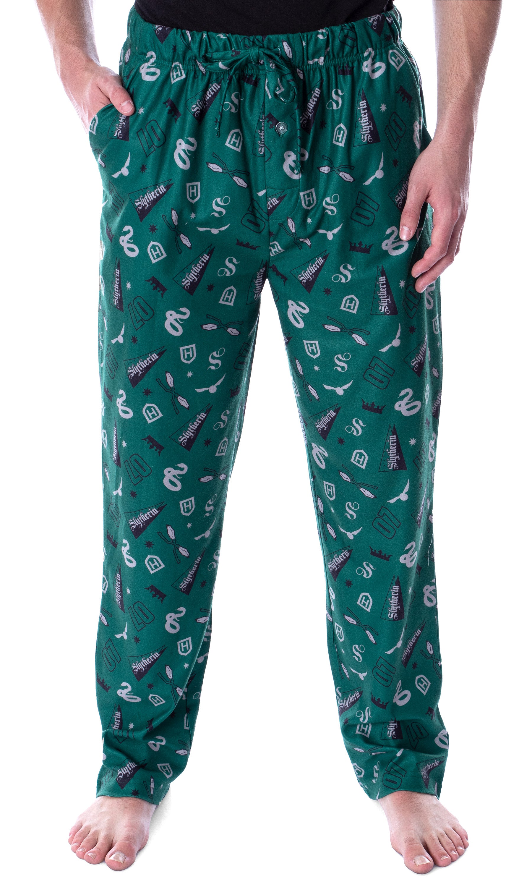 Harry Potter Adult Men's Quidditch House Pajama Pants - 4 Houses Available
