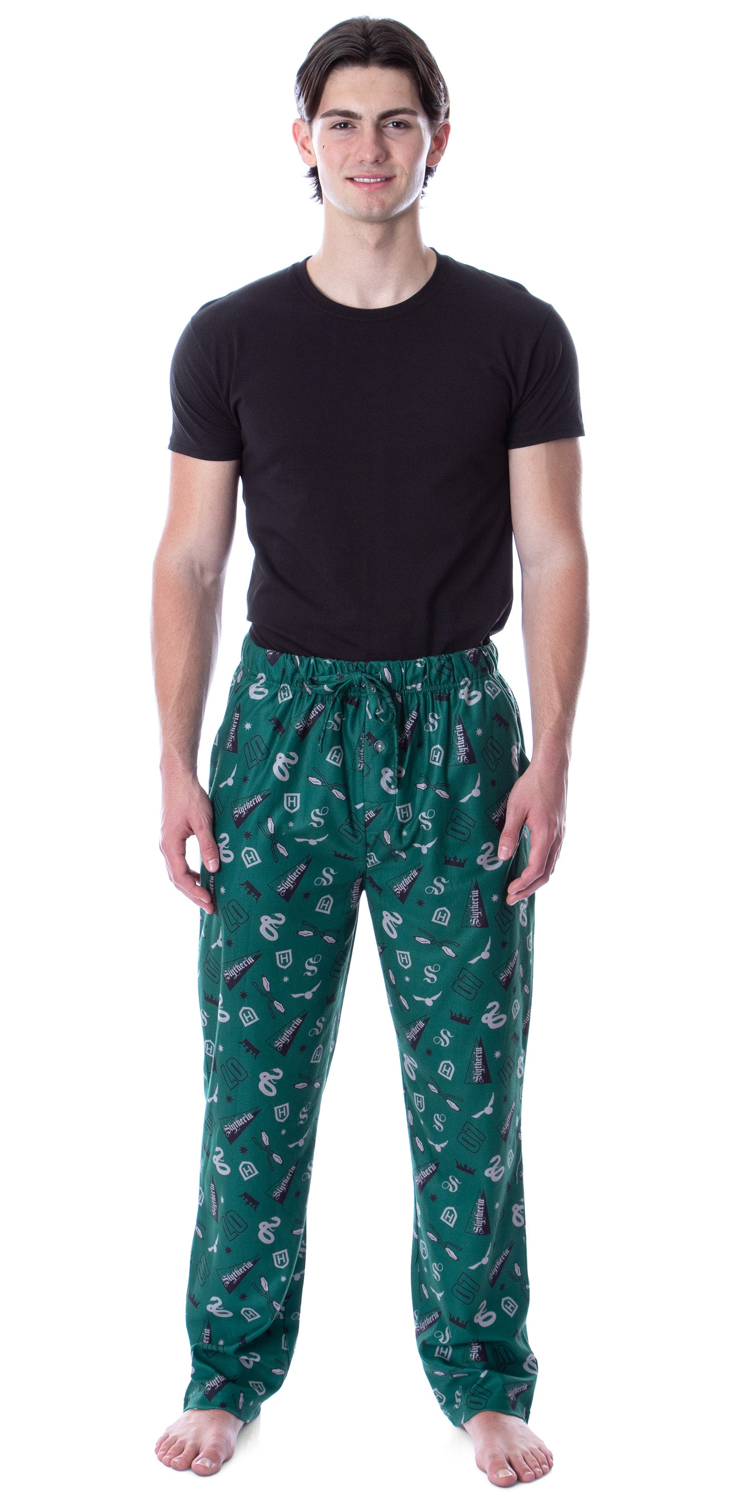Harry Potter Adult Men's Quidditch House Pajama Pants - 4 Houses Available