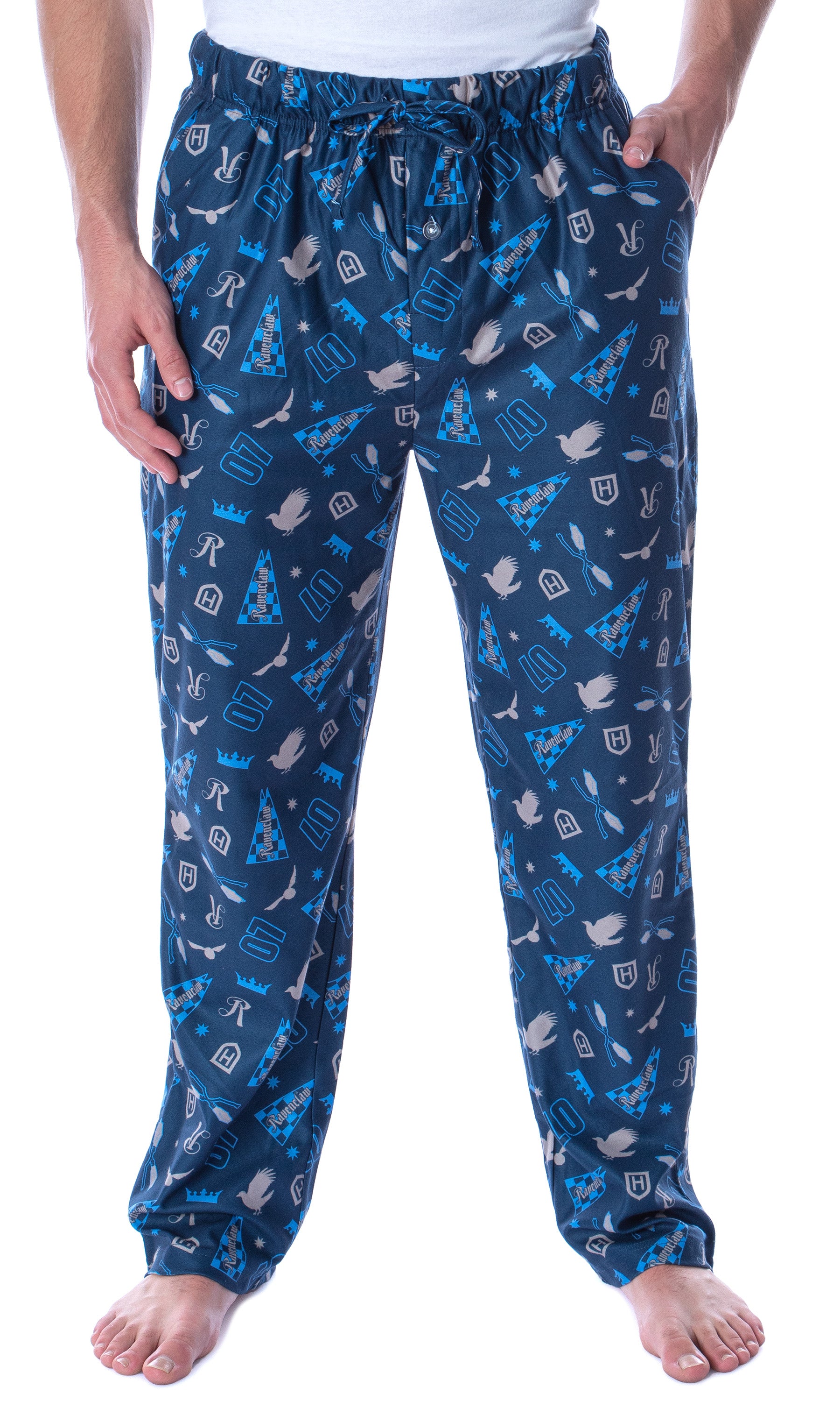 Harry Potter Adult Men's Quidditch House Pajama Pants - 4 Houses Available