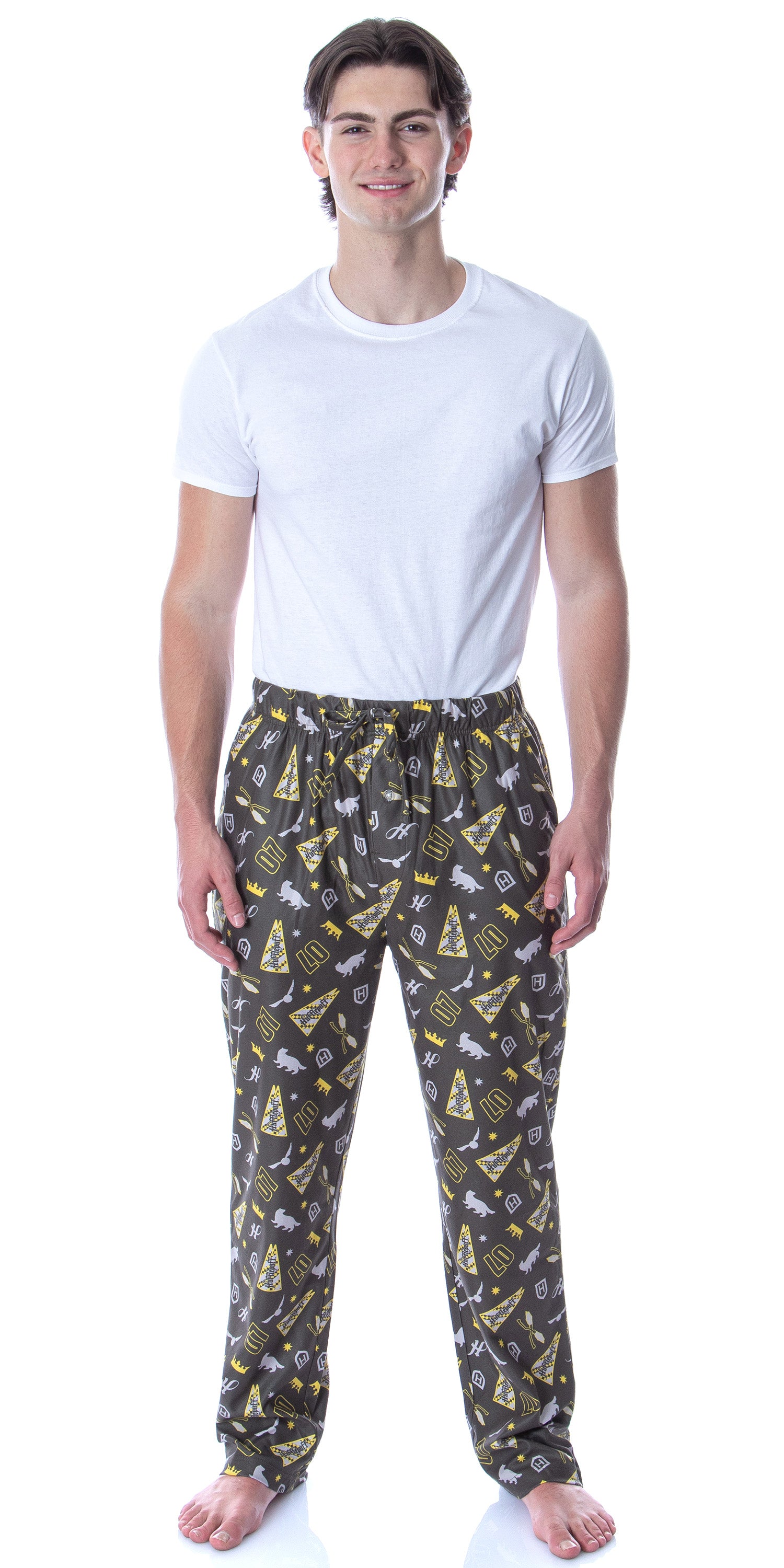 Harry Potter Adult Men's Quidditch House Pajama Pants - 4 Houses Available