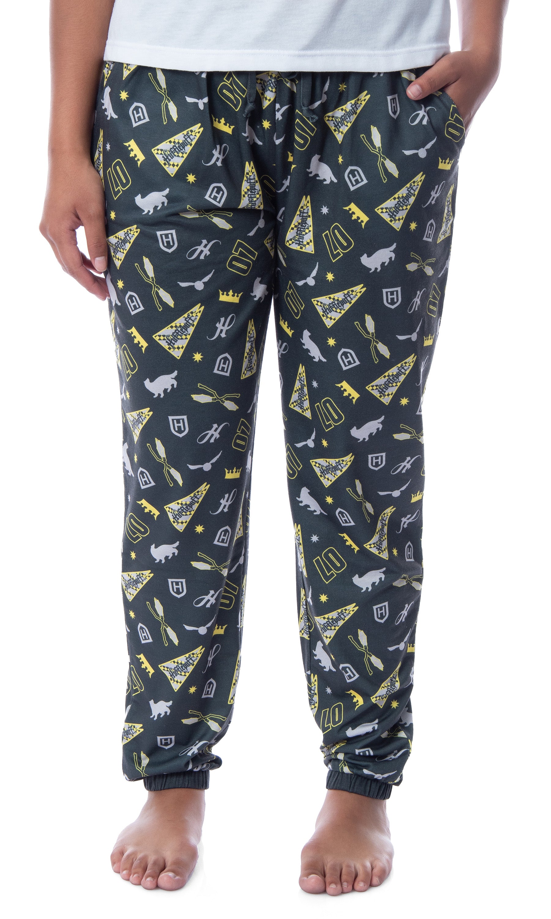 Harry Potter Womens' Hogwarts House Sleep Jogger Pajama Pants-All Houses