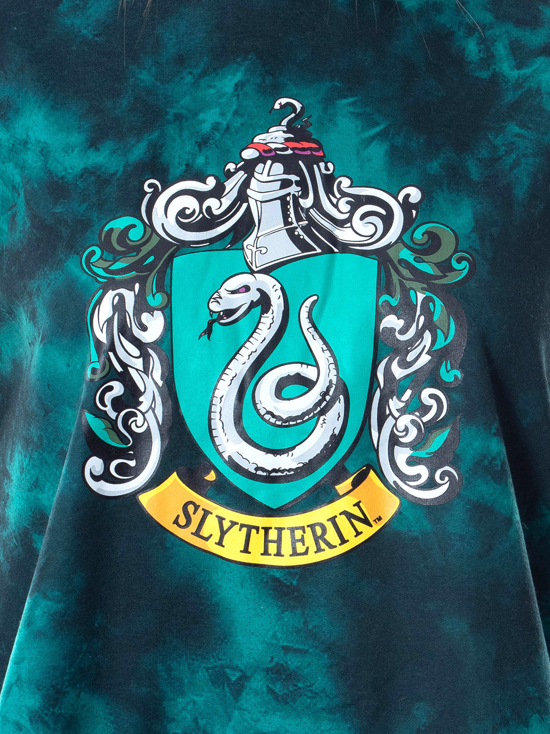 Harry Potter Womens' Hogwarts Houses Tie Dye Cropped Hooded Jogger Set