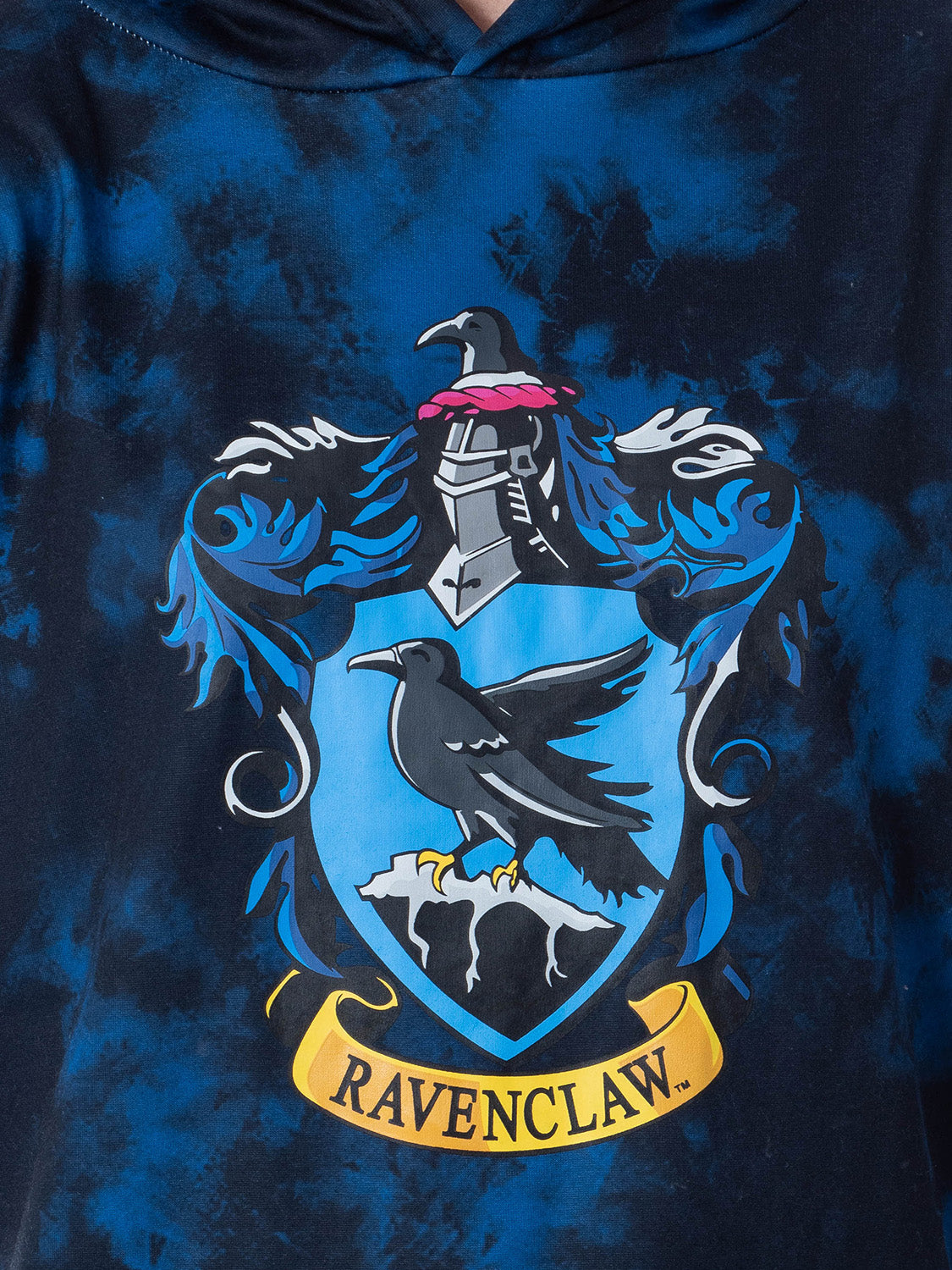 Harry Potter Womens' Hogwarts Houses Tie Dye Cropped Hooded Jogger Set
