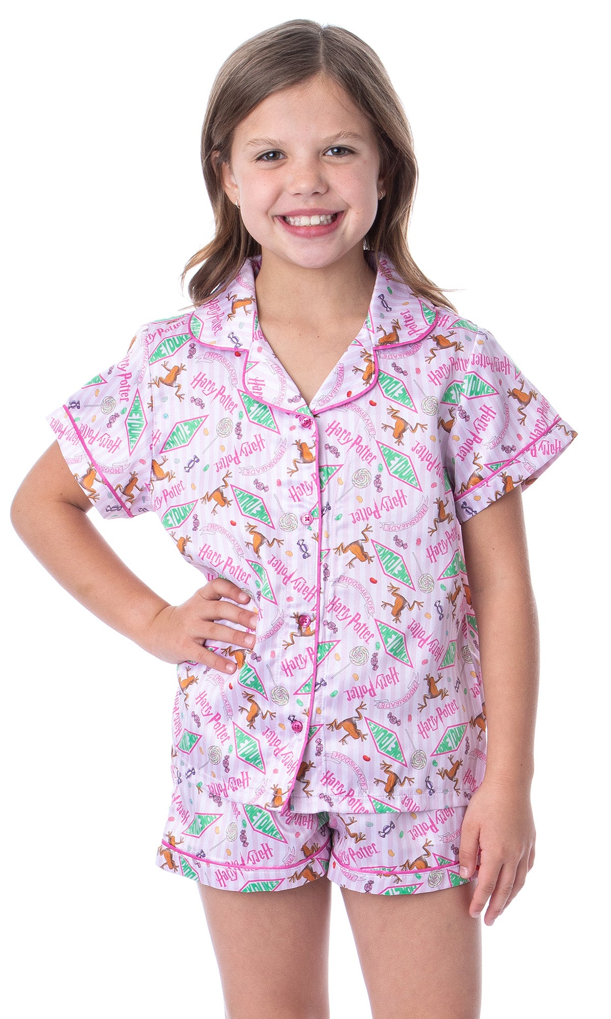 Harry Potter Girls' Honeydukes Wizarding World Sleep Pajama Set Shorts