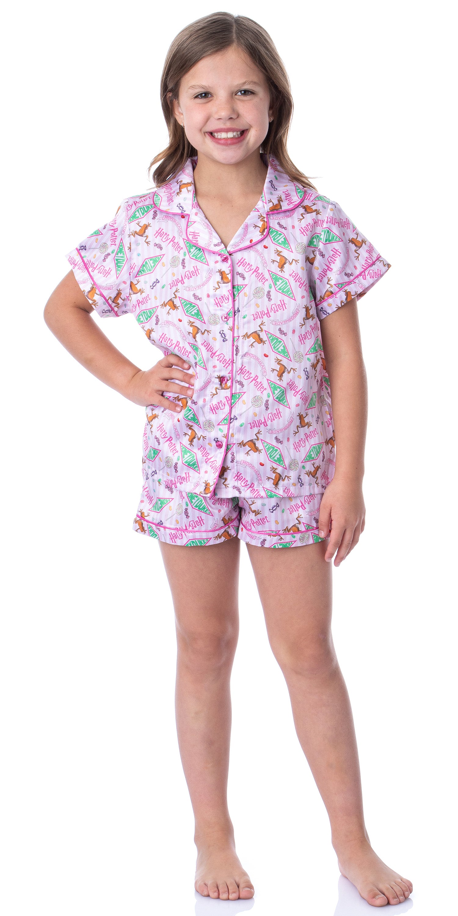 Harry Potter Girls' Honeydukes Wizarding World Sleep Pajama Set Shorts