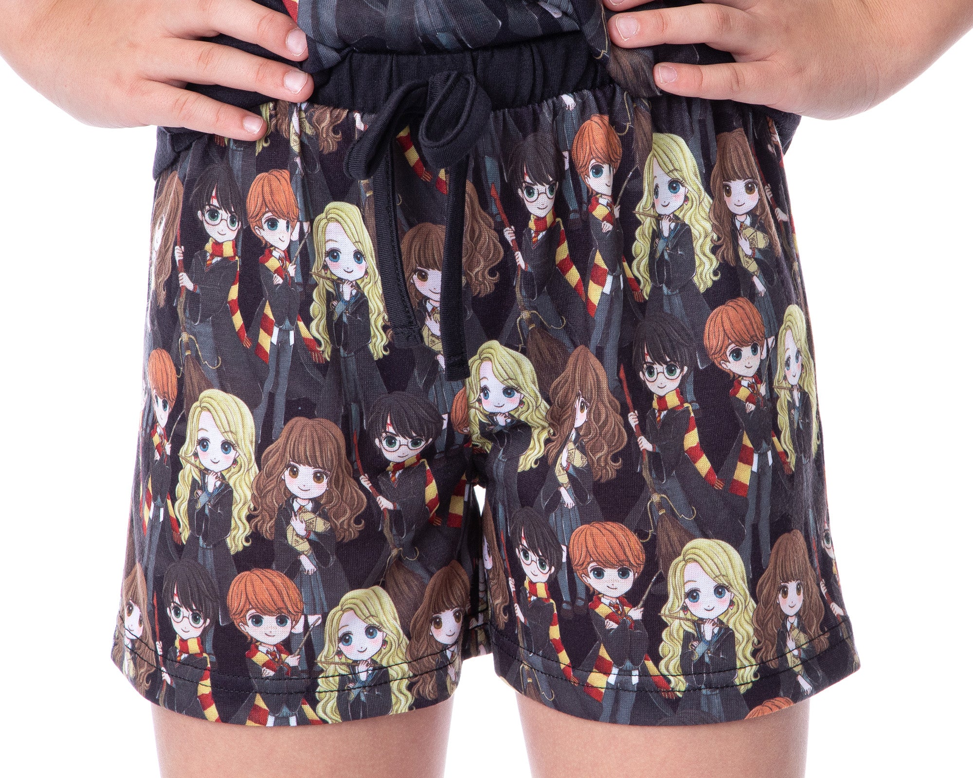 Harry Potter Girls' Stand Together Ron Hermione Sleep Pajama Set Shorts