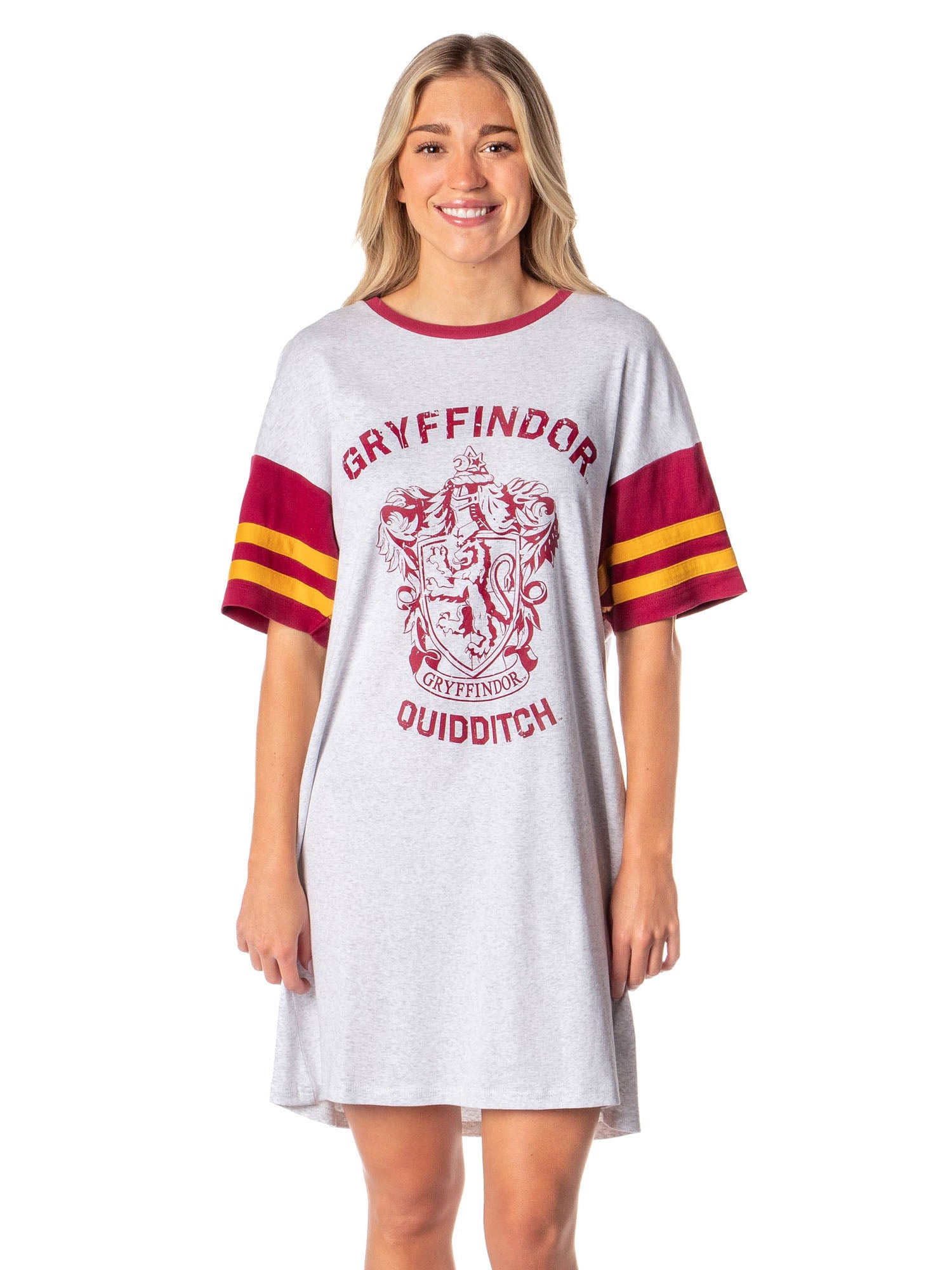 Harry Potter Women's All Houses Nightgown Pajama Shirt Dress