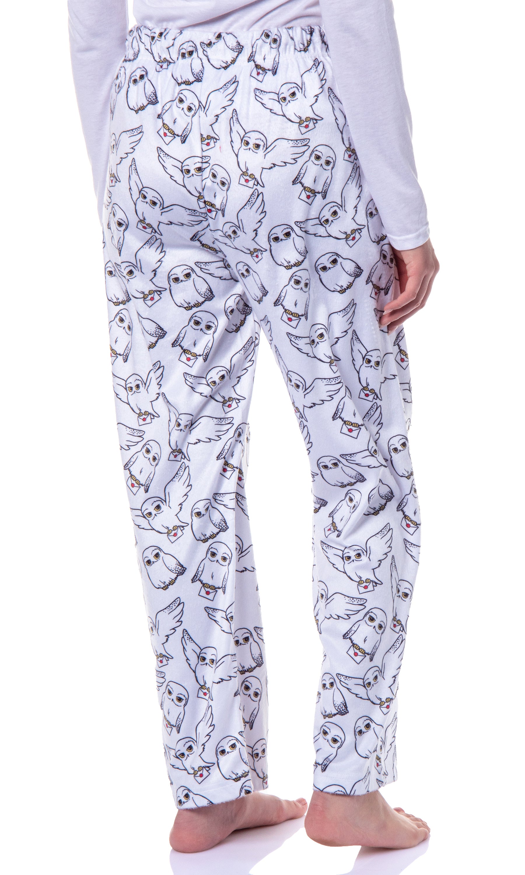 Harry Potter Womens' Hedwig Owl Character Tossed Print Sleep Pajama Pants