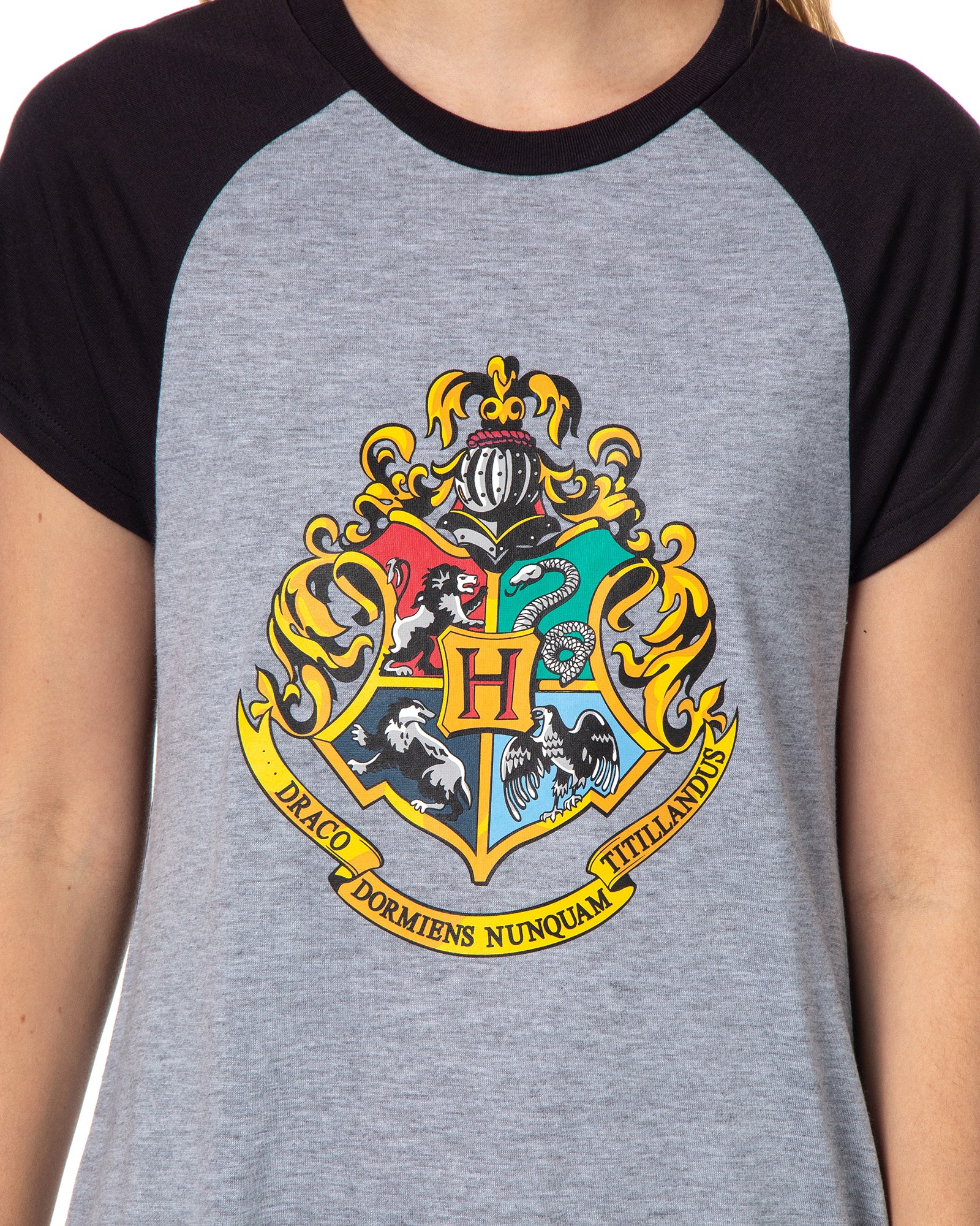 Harry Potter Juniors' Wizarding World Hogwarts Crest Sleep Pajama Nightgown