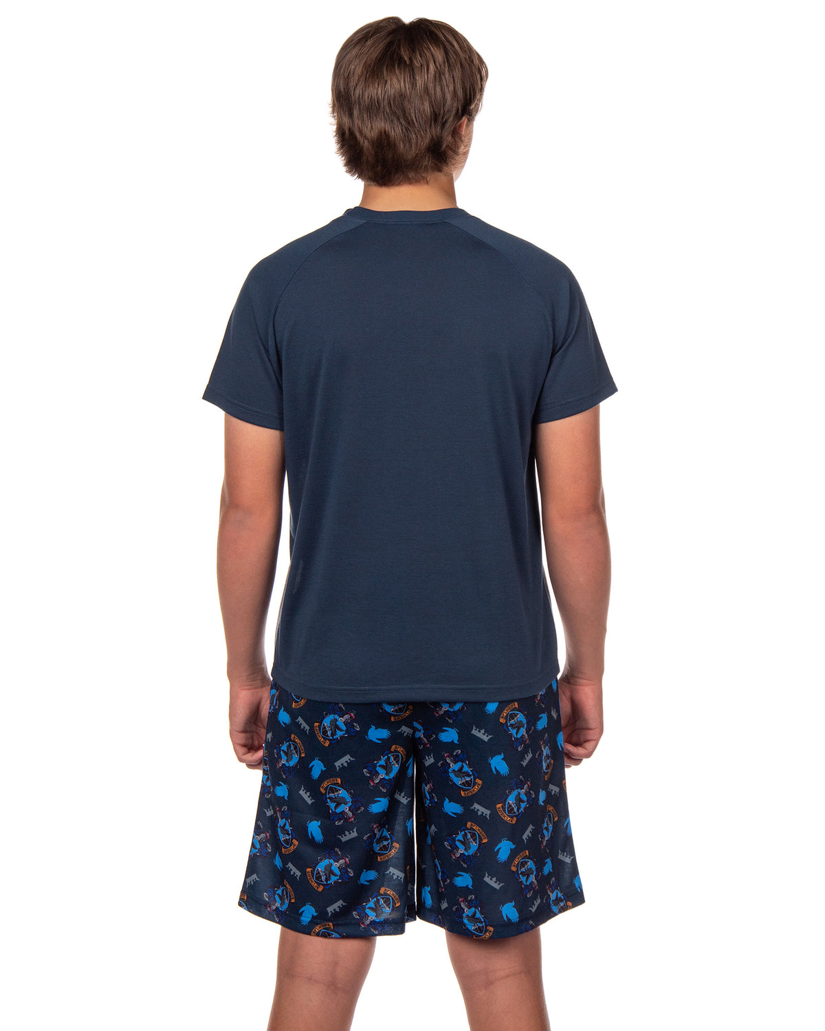 Harry Potter Hogwarts Men's Short Sleeve Shirt And Short PJ Pajama Set