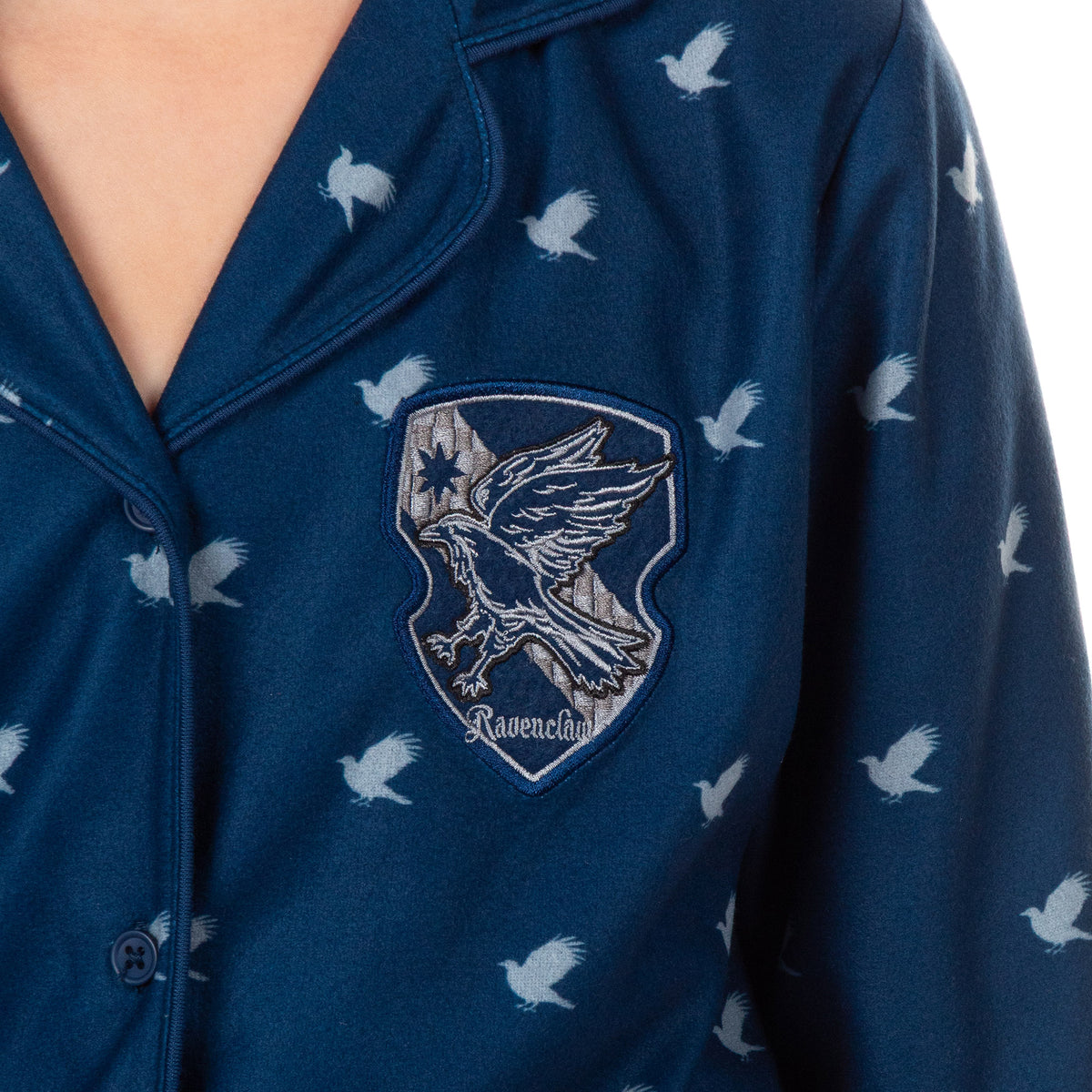 Harry Potter Pajamas Girl's Houses Coat Front Sleep Set