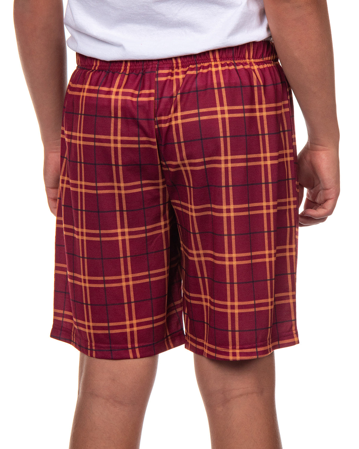 Harry Potter Pajamas Mens' Hogwarts House Crest Plaid PJ Lounge Shorts