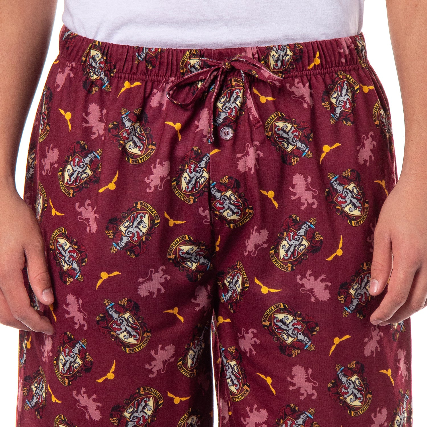 Harry Potter Pajamas Hogwarts House Crest All Over Print Pj Sleep Shorts