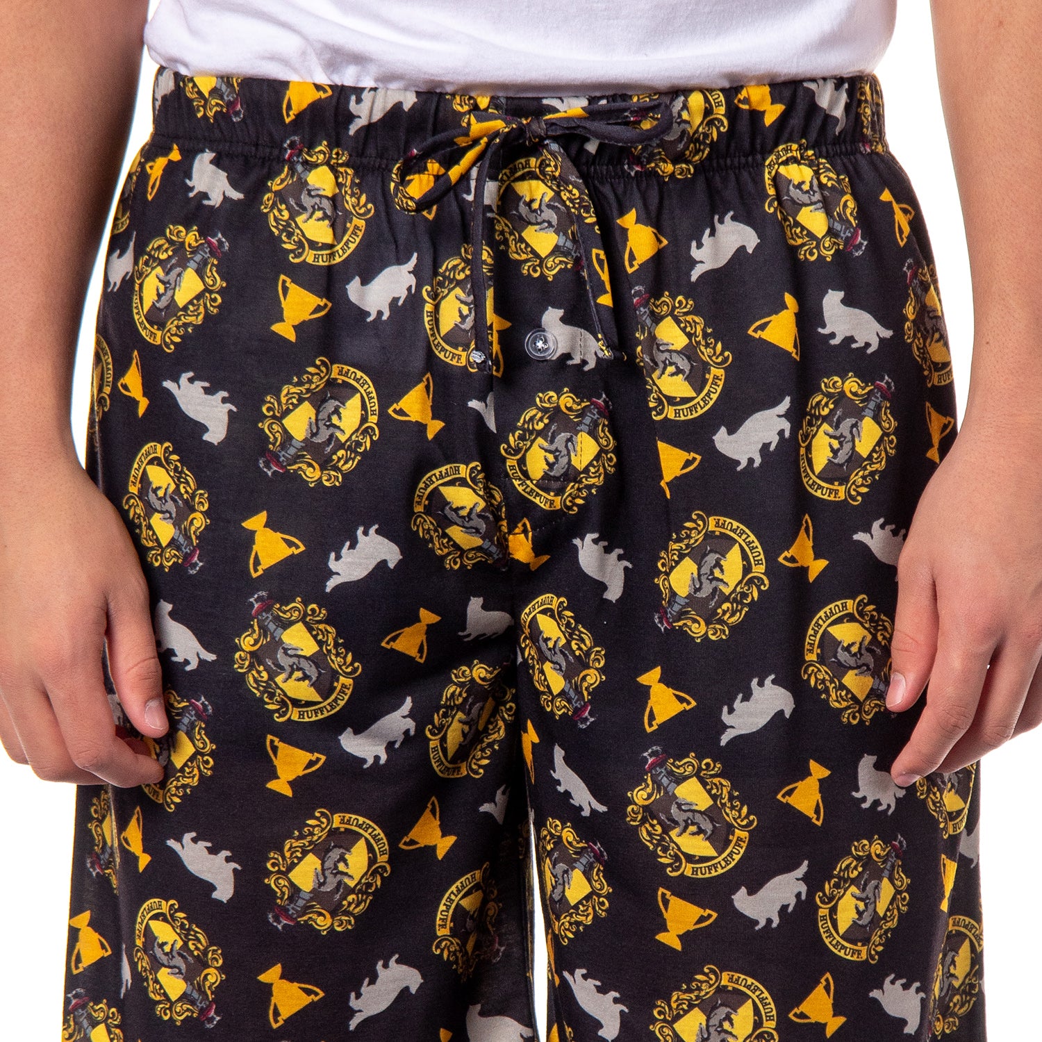 Harry Potter Pajamas Hogwarts House Crest All Over Print Pj Sleep Shorts