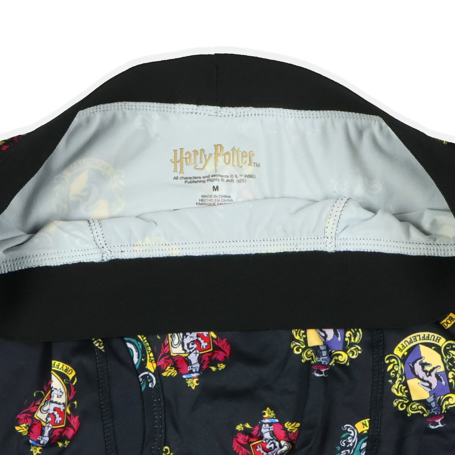 Harry Potter Boxer Briefs Mens' Hogwarts Castle House Crests Underwear