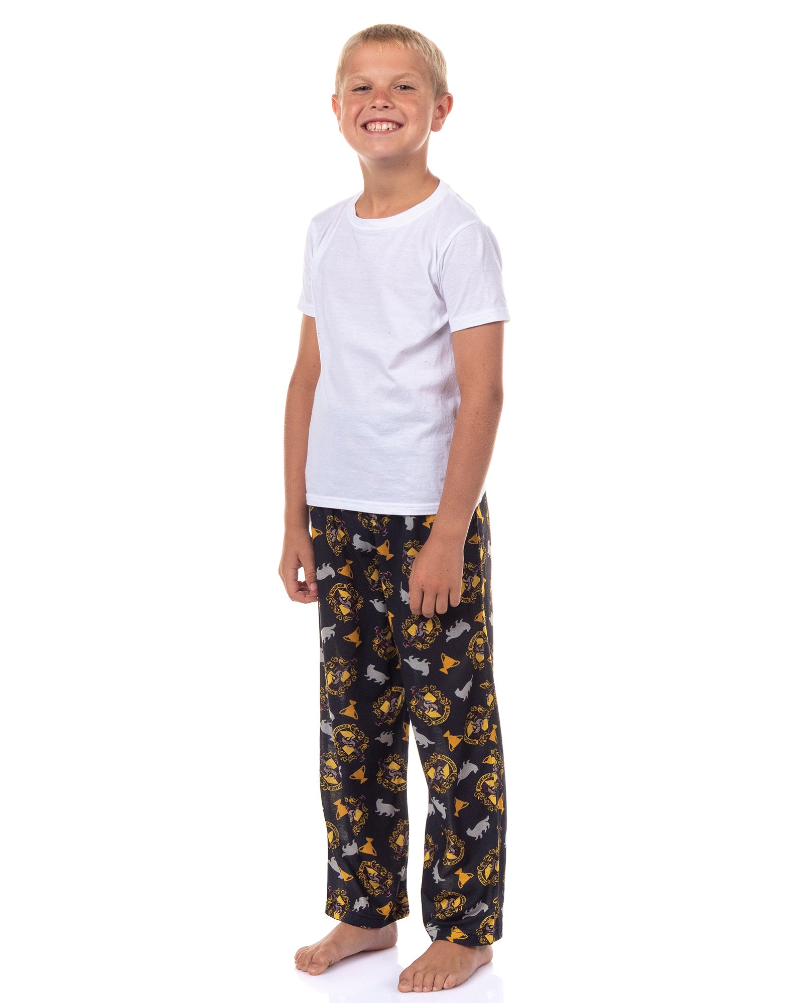 Harry Potter Pajamas Boy's House Crest Icons Lounge Pj Pants