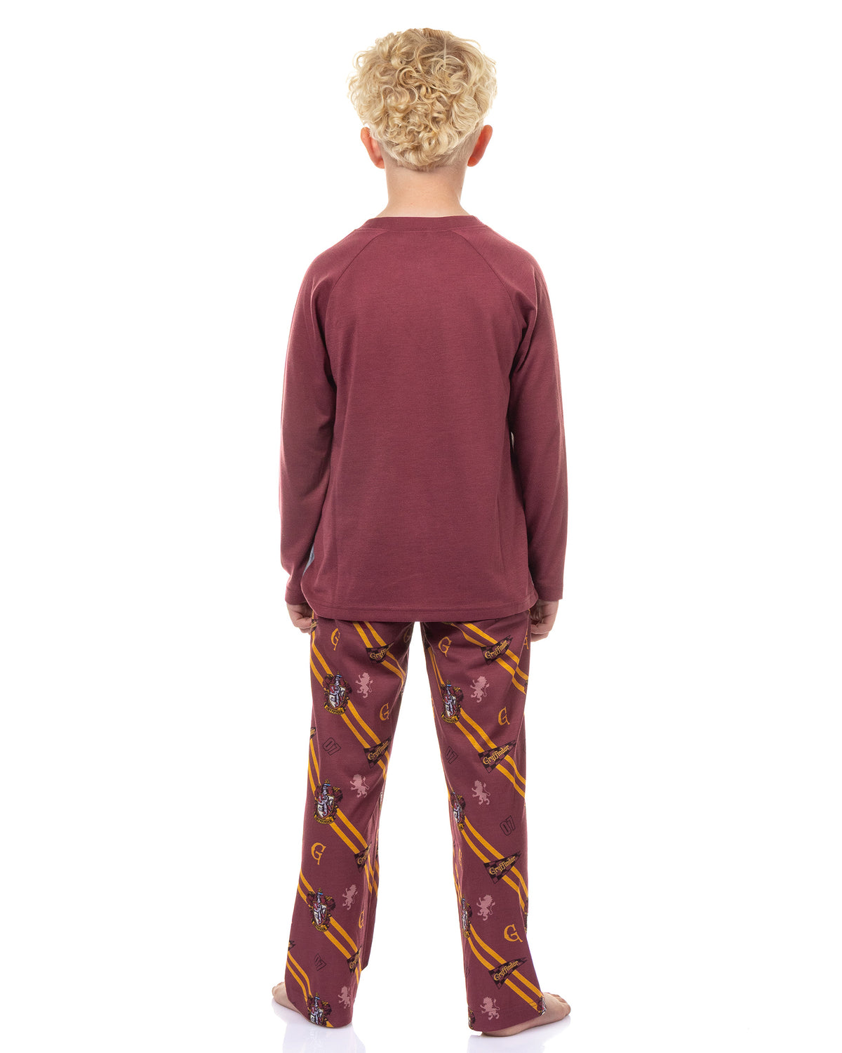 Harry Potter Pajamas Boys' House Crest Raglan Sleep Set