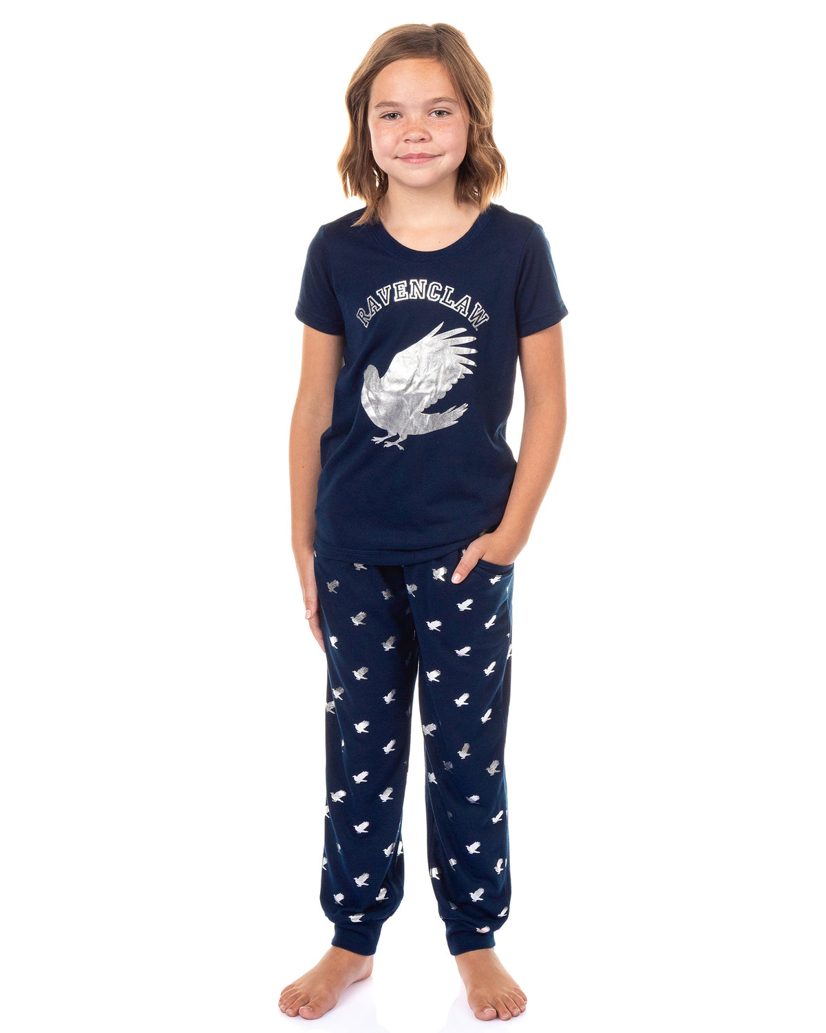Harry Potter Pajamas Girl's Hogwarts House Jogger Sleep Set