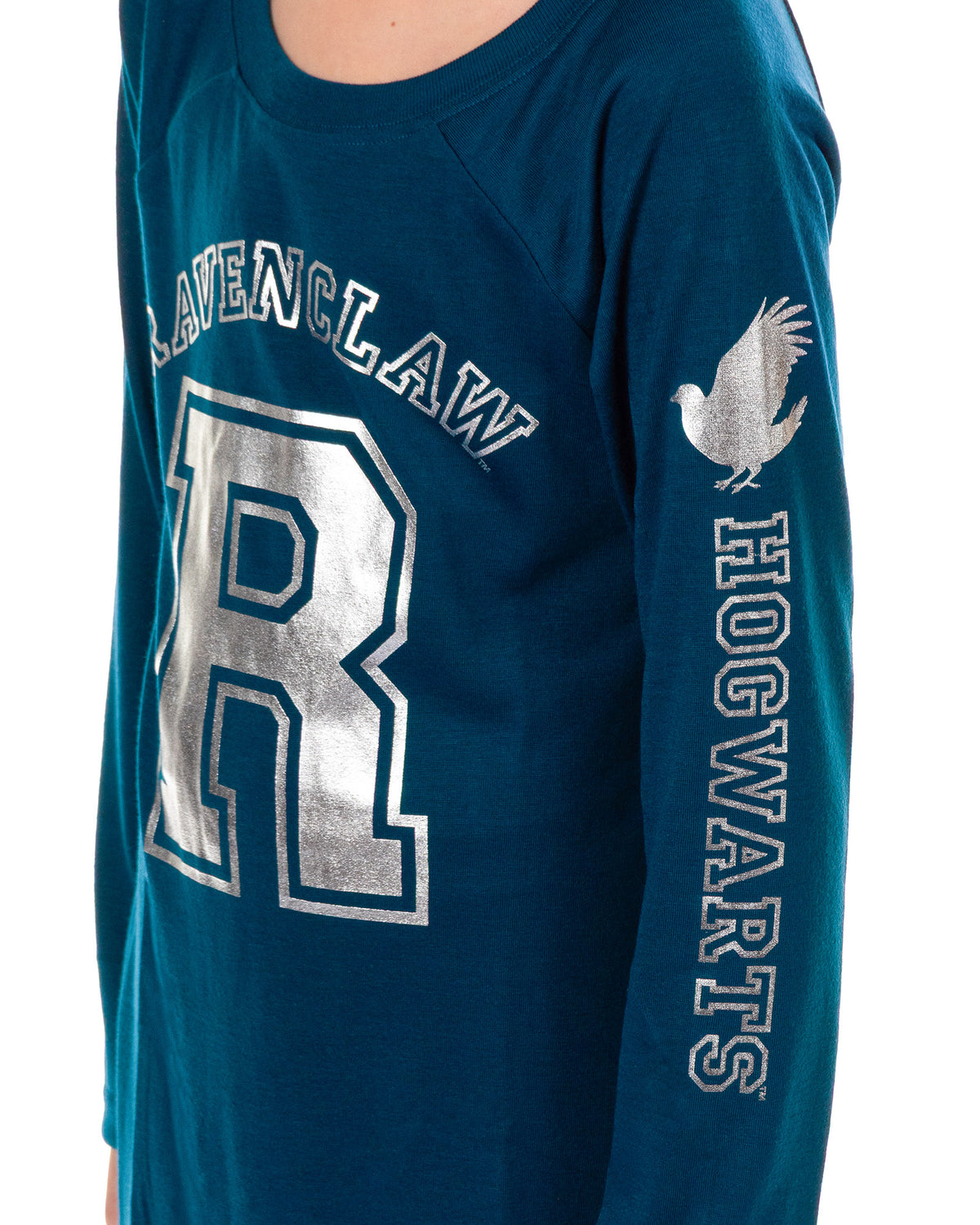 Harry Potter Pajama Girl's Long Sleeve Varsity Raglan Gown