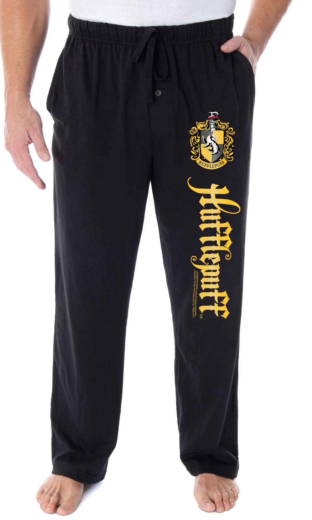 Harry Potter Men's House Crest Pajama Pants - Gryffindor, Slytherin, Ravenclaw, Hufflepuff, Hogwarts