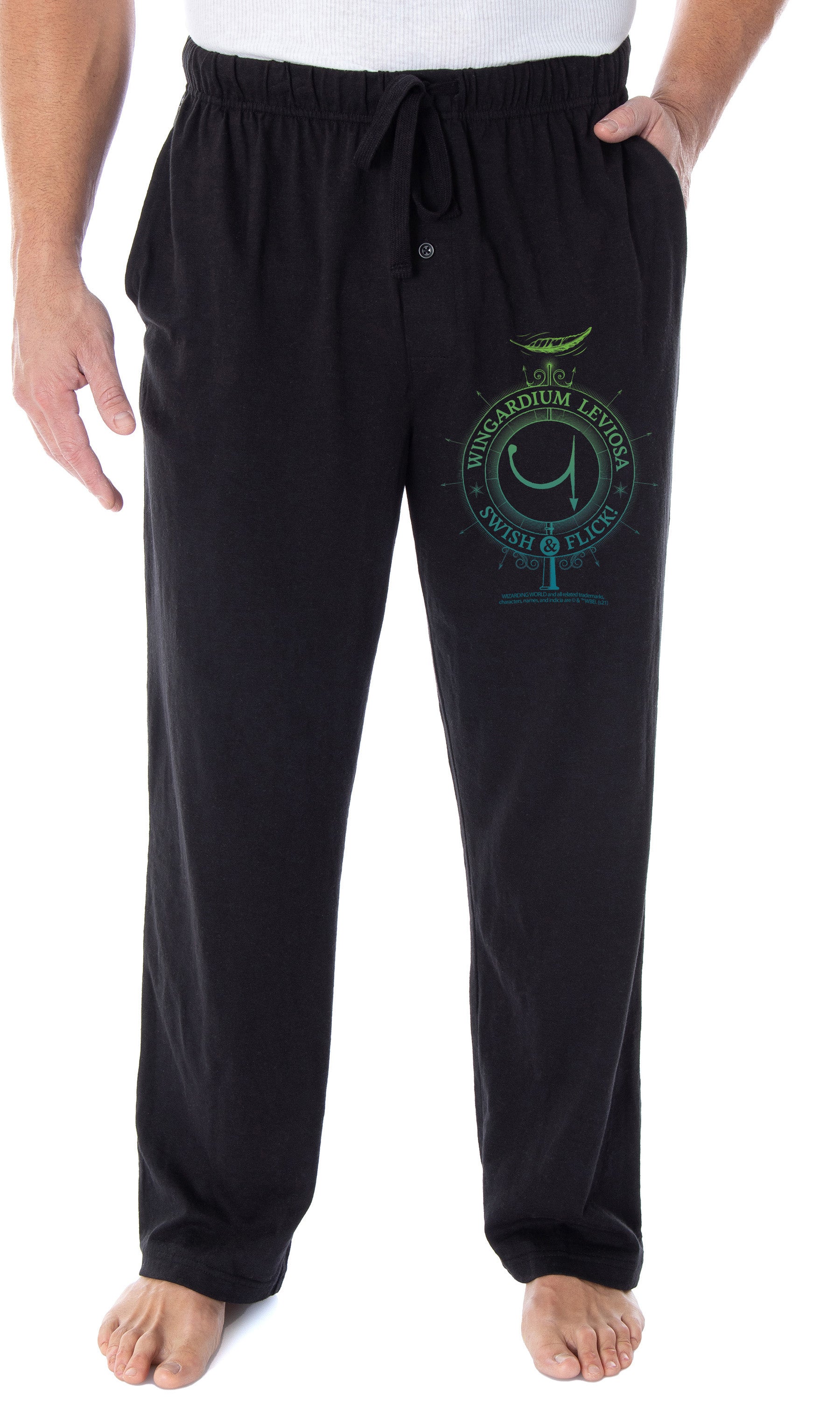 Harry Potter Adult Men's Wingardium Leviosa Pajama Pants Lounge Pants