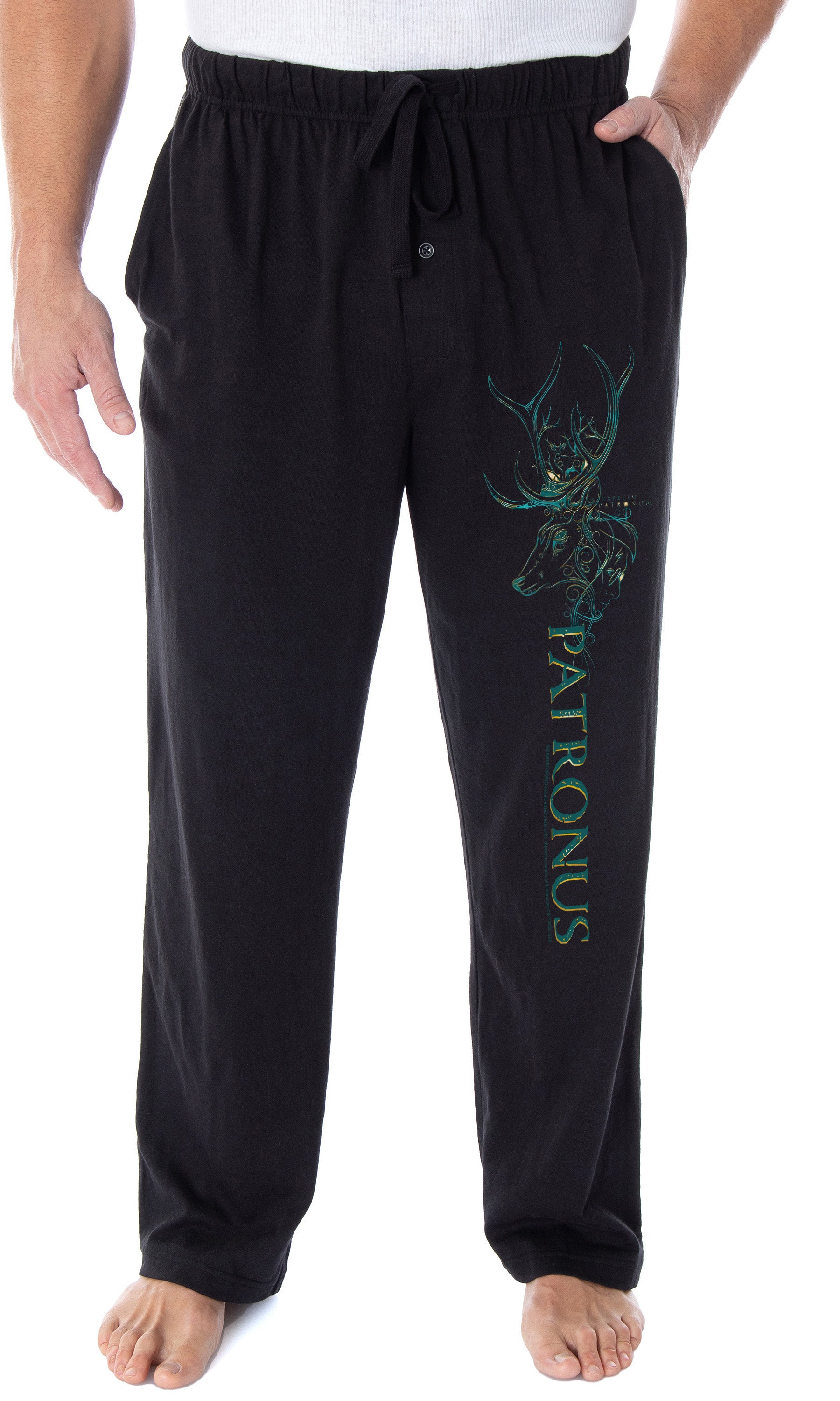 Harry Potter Pajama Pants Men's Expecto Patronum Stag Patronus Lounge Pants