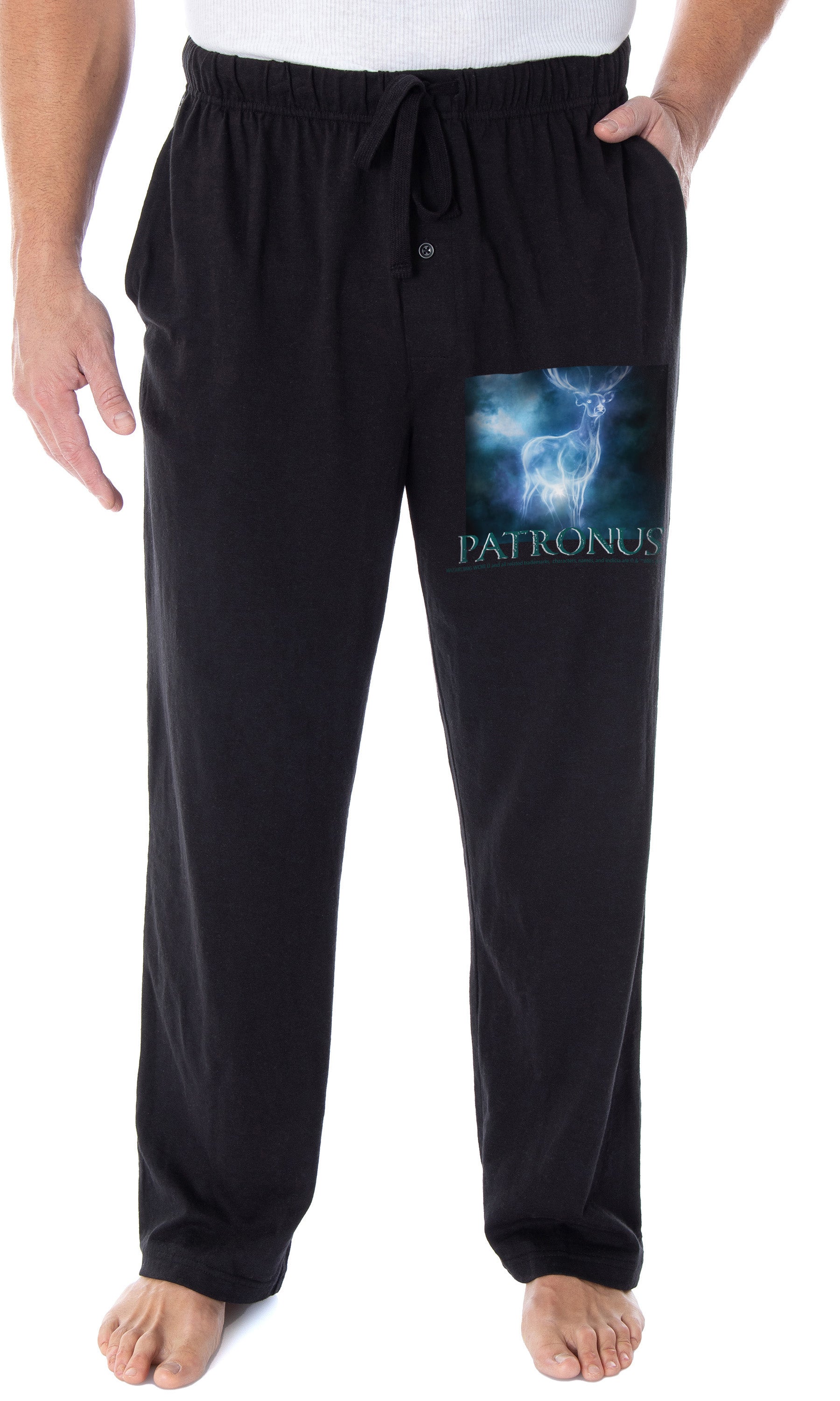 Harry Potter Pajama Pants Men's Expecto Patronum Stag Patronus Loungewear Sleep Pants