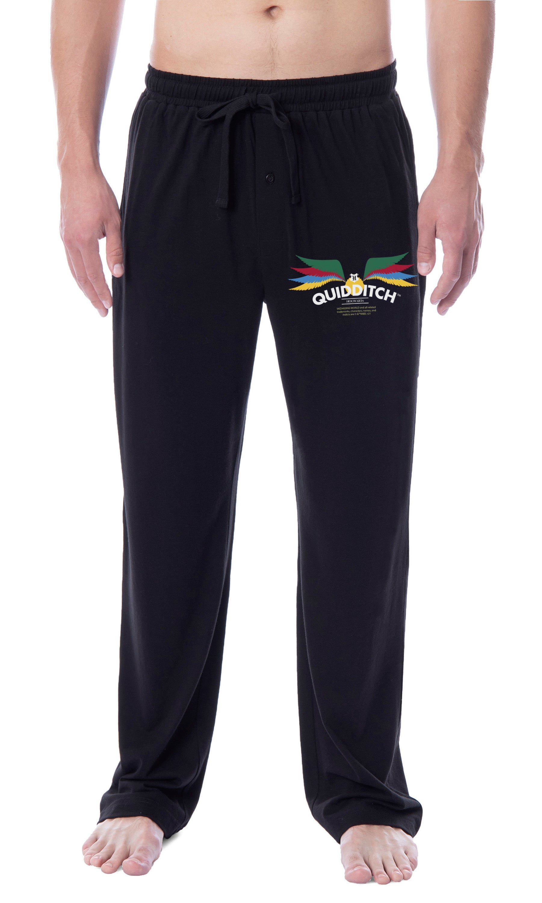 Harry Potter Mens' Hogwarts Quidditch Wizarding World Sleep Pajama Pants