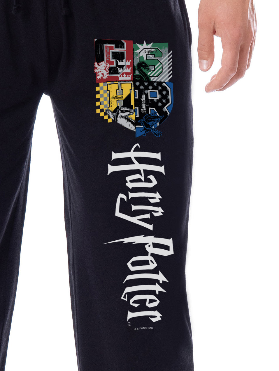 Harry Potter Men's Hogwarts House Crest Sleep Lounge Pajama Pants