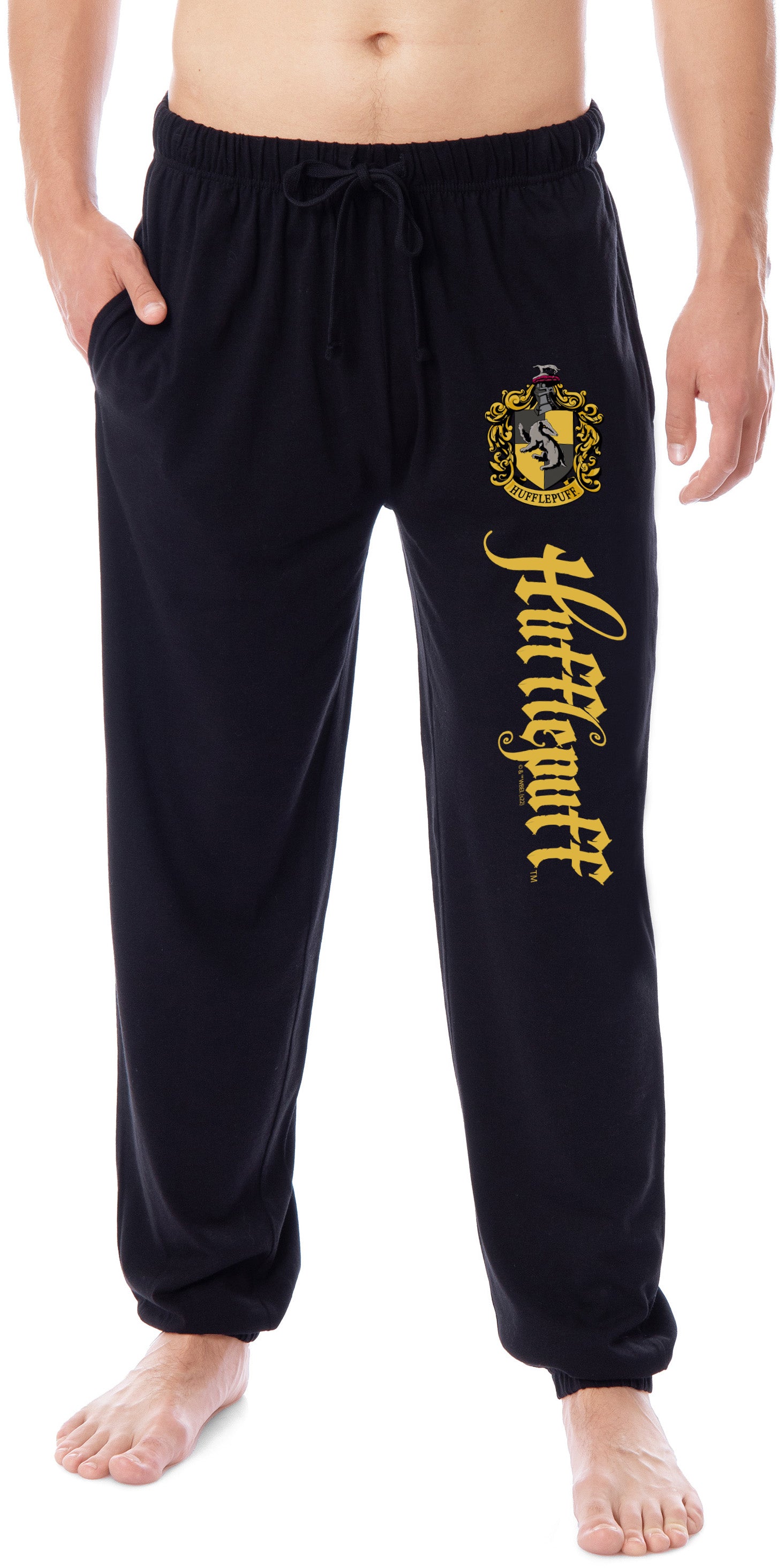 Harry Potter Men's Hogwarts House Hufflepuff Sleep Jogger Pajama Pants