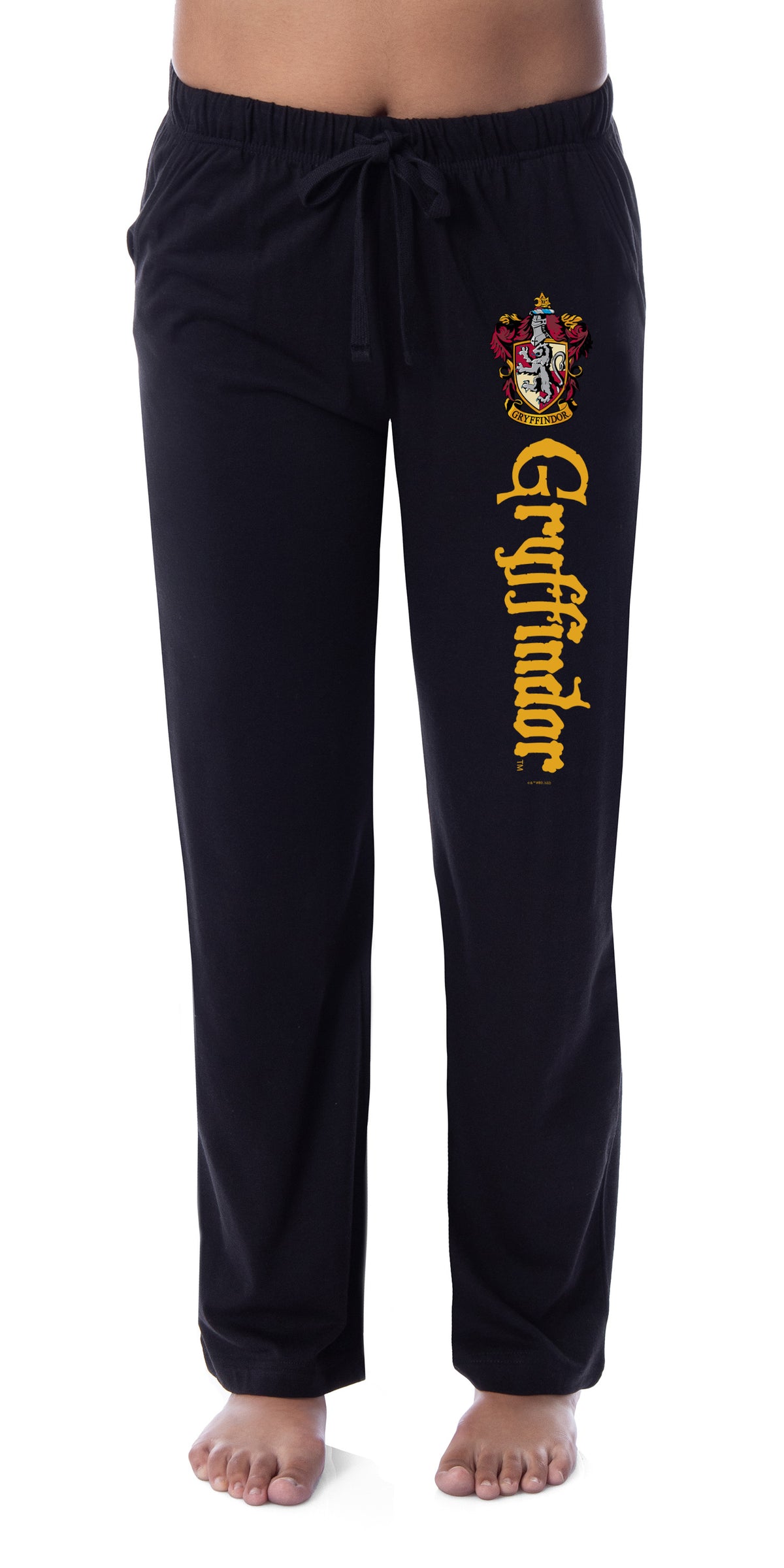 Harry Potter Men's House Crest Pajama Pants - Gryffindor, Slytherin, Ravenclaw, Hufflepuff, Hogwarts
