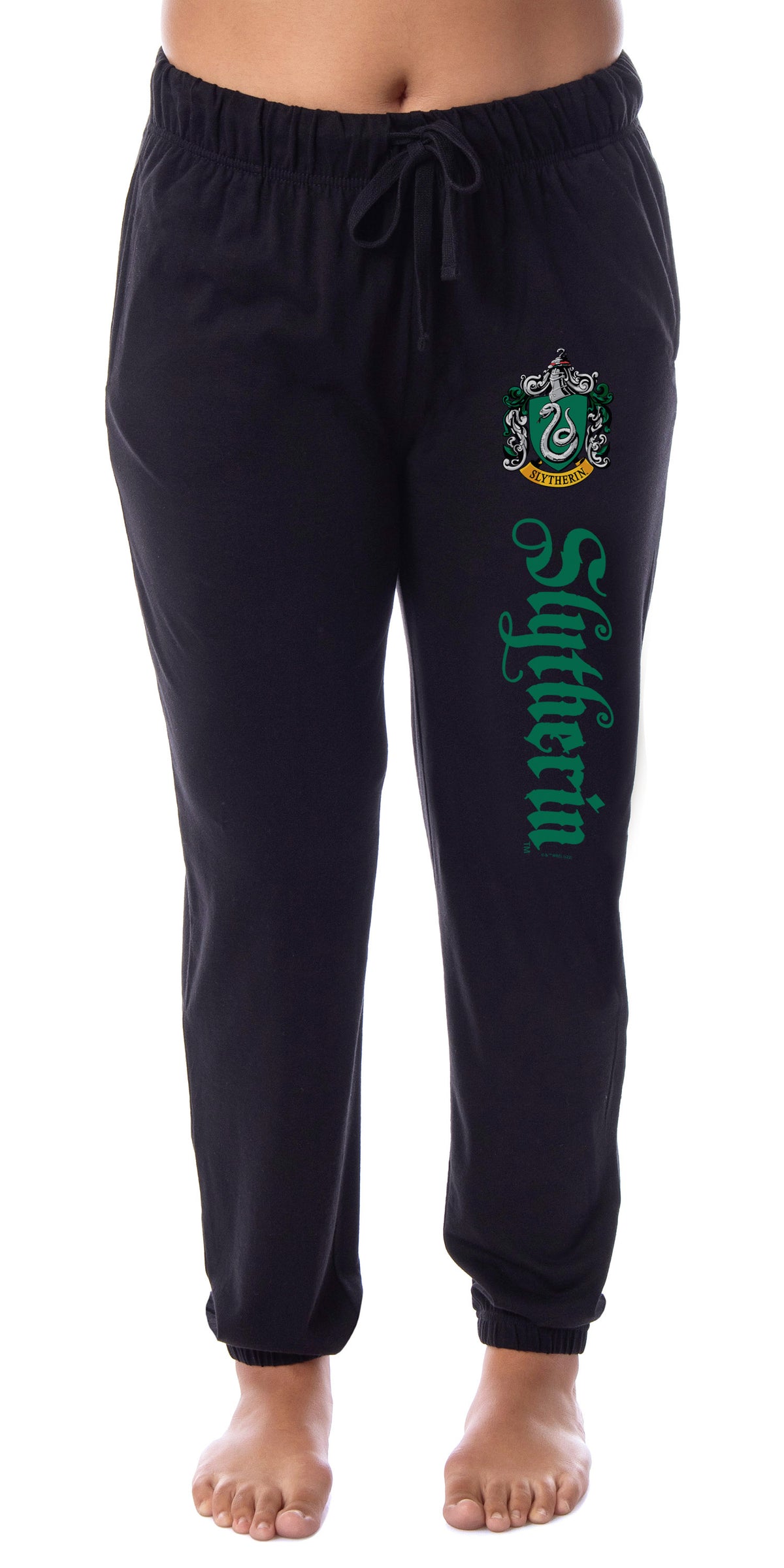 Harry Potter Womens' Slytherin House Crest Sleep Jogger Pajama Pants