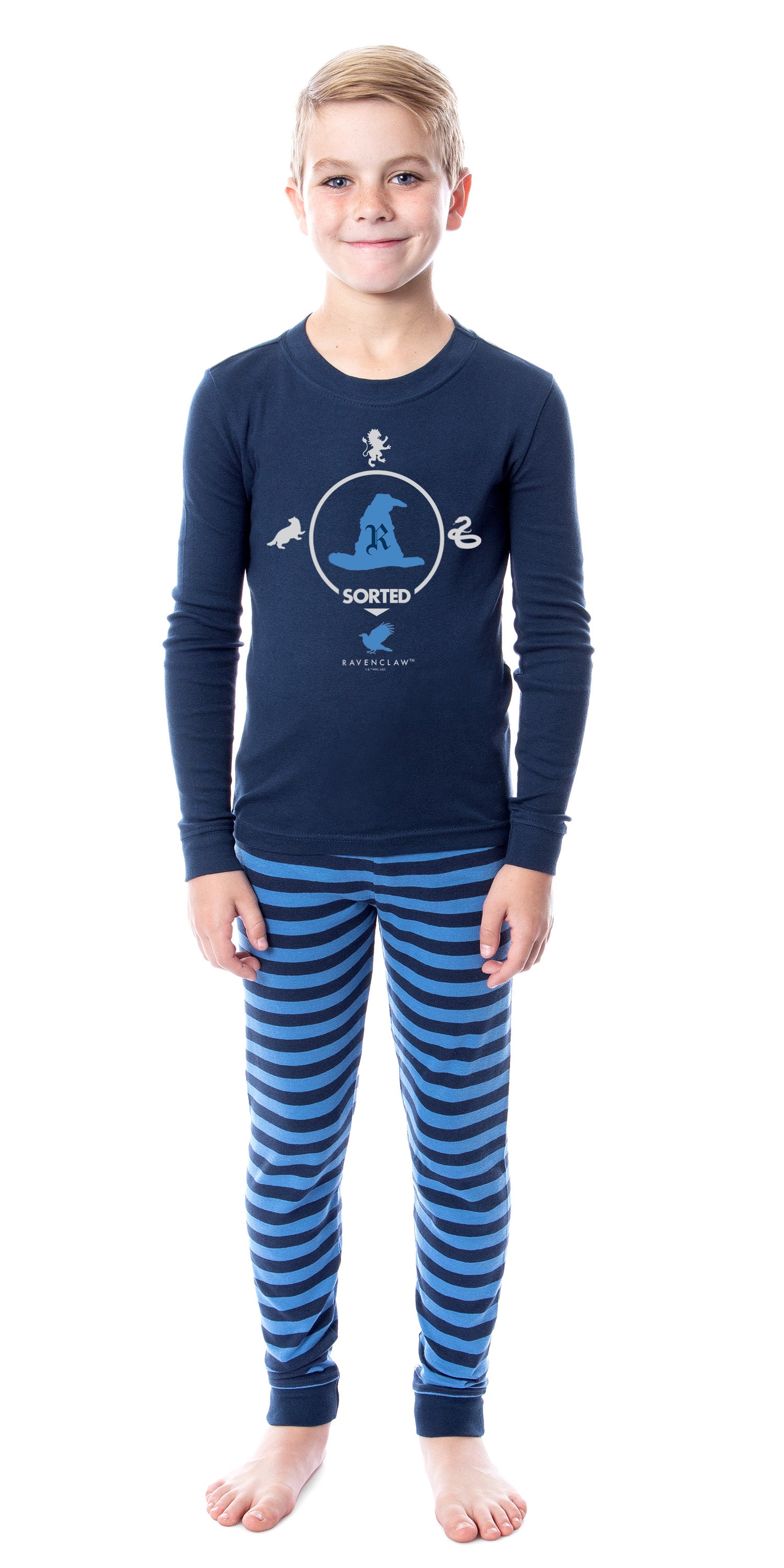 Harry Potter Sorted Wizarding World Gryffindor Hufflepuff Ravenclaw Slytherin Character Sleep Tight Fit Family Pajama Set