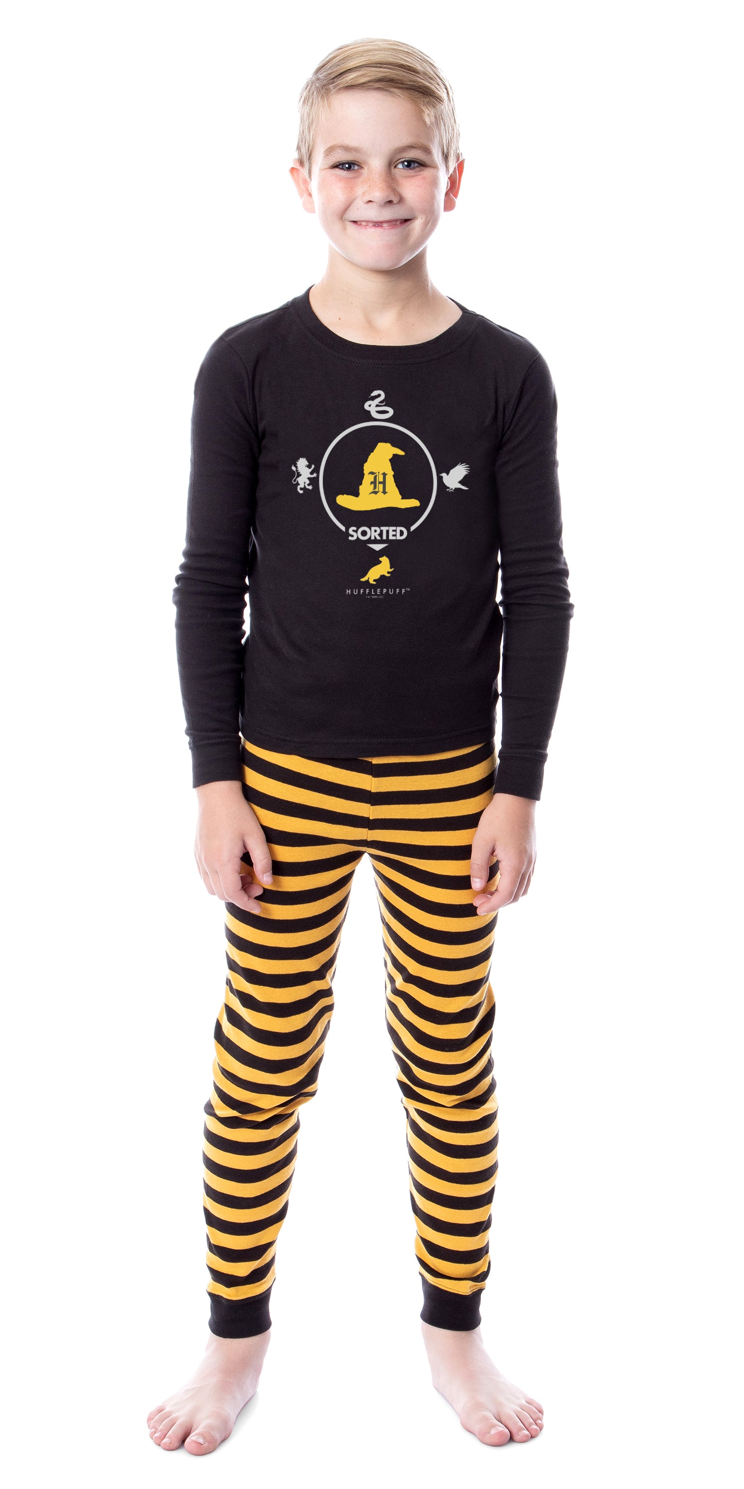 Harry Potter Sorted Wizarding World Gryffindor Hufflepuff Ravenclaw Slytherin Character Sleep Tight Fit Family Pajama Set