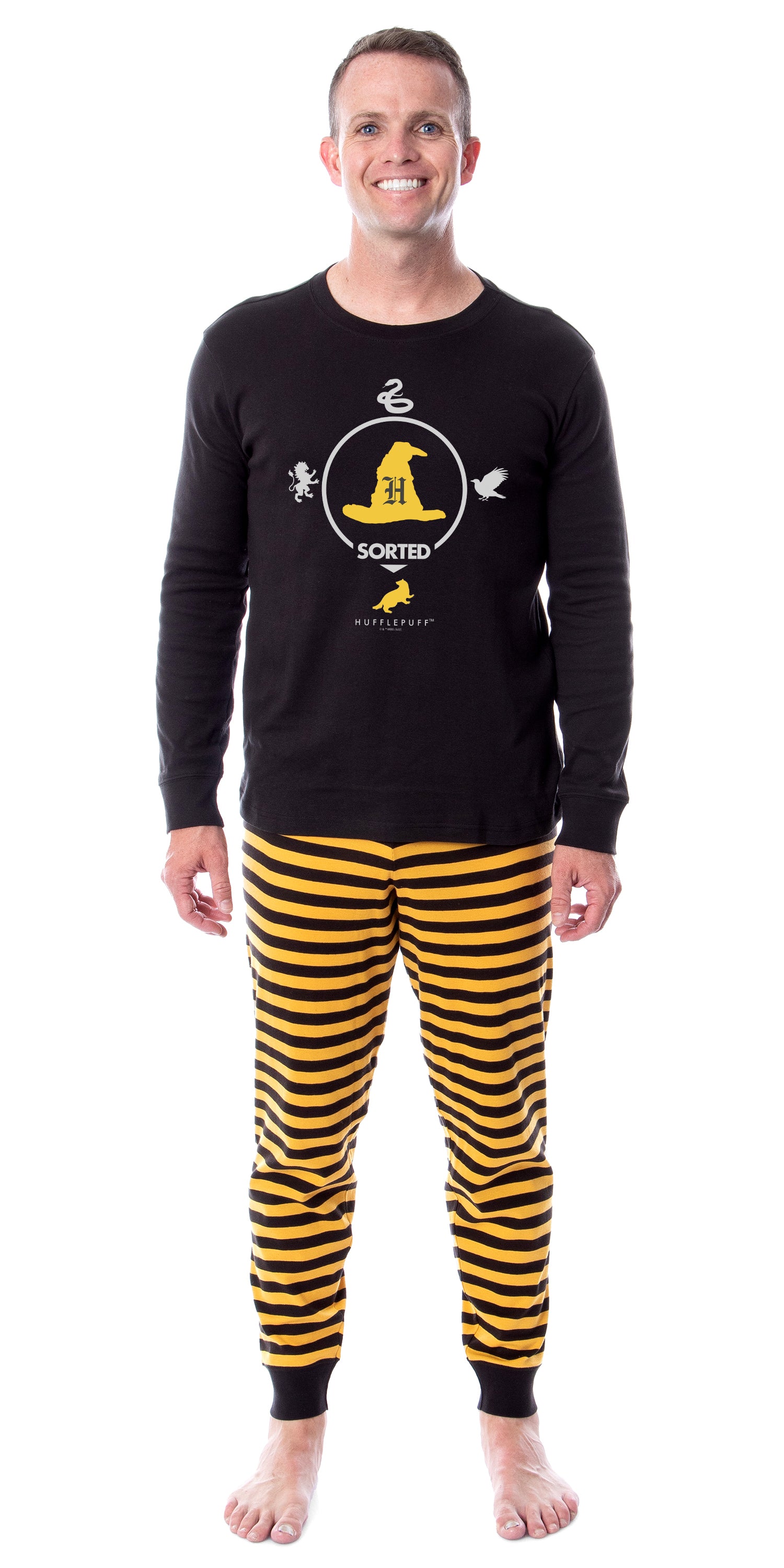 Harry Potter Sorted Wizarding World Gryffindor Hufflepuff Ravenclaw Slytherin Character Sleep Tight Fit Family Pajama Set