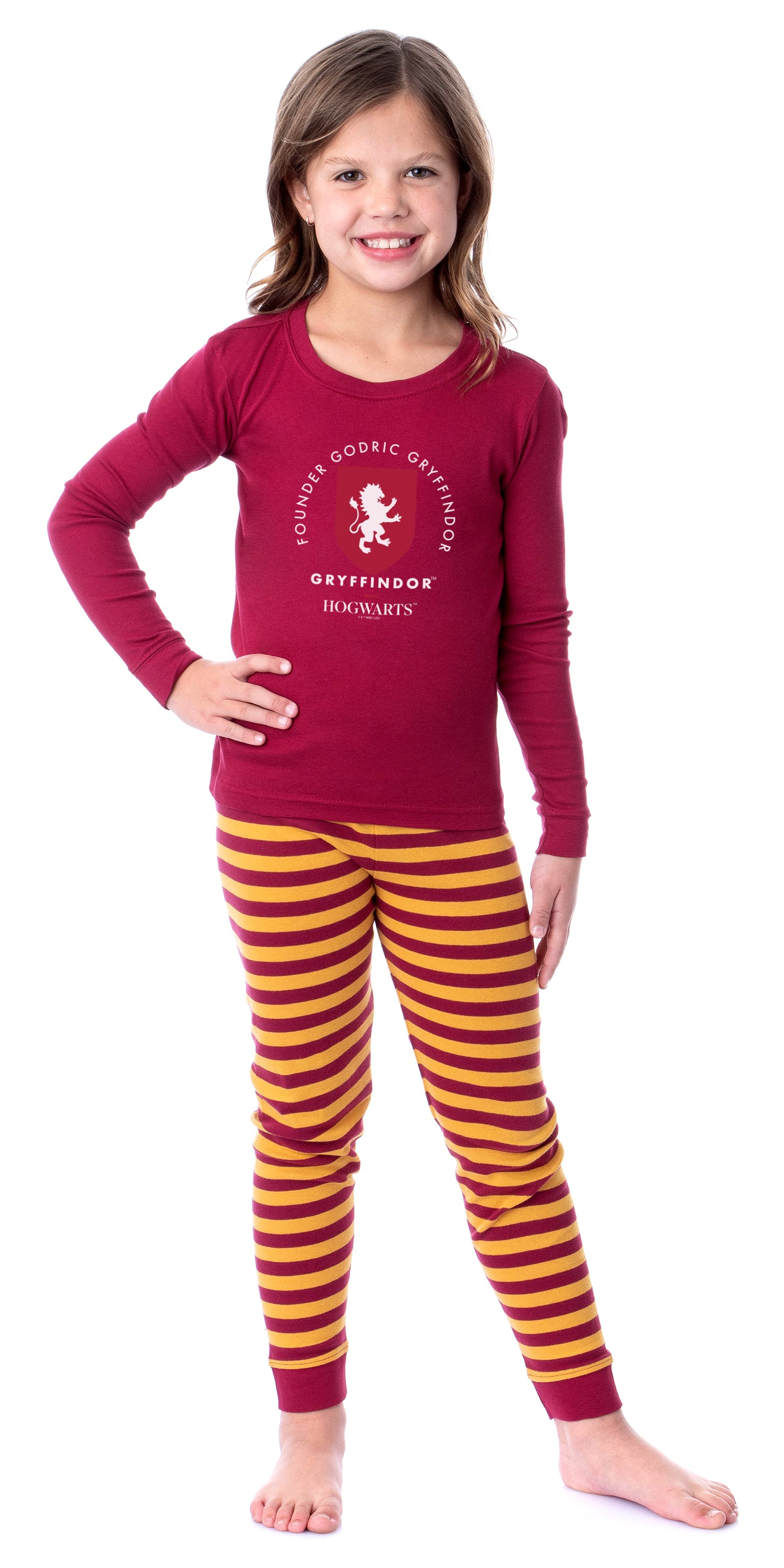 Harry Potter Founder Wizarding World Gryffindor Hufflepuff Ravenclaw Slytherin Character Sleep Tight Fit Family Pajama Set