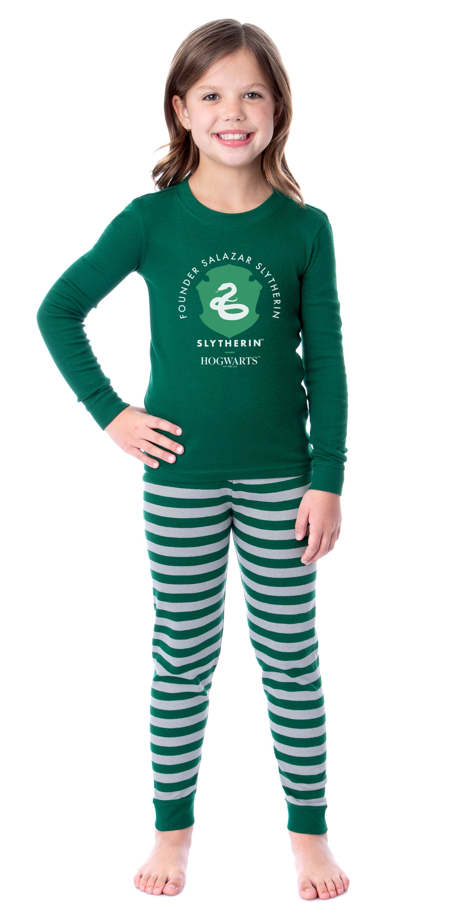 Harry Potter Founder Wizarding World Gryffindor Hufflepuff Ravenclaw Slytherin Character Sleep Tight Fit Family Pajama Set