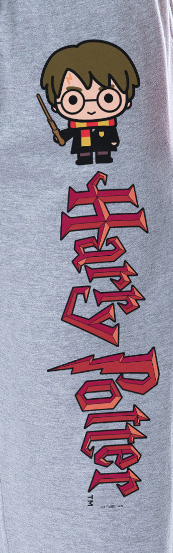 Harry Potter Mens' Chibi Character Wizarding World Sleep Jogger Pajama Pants